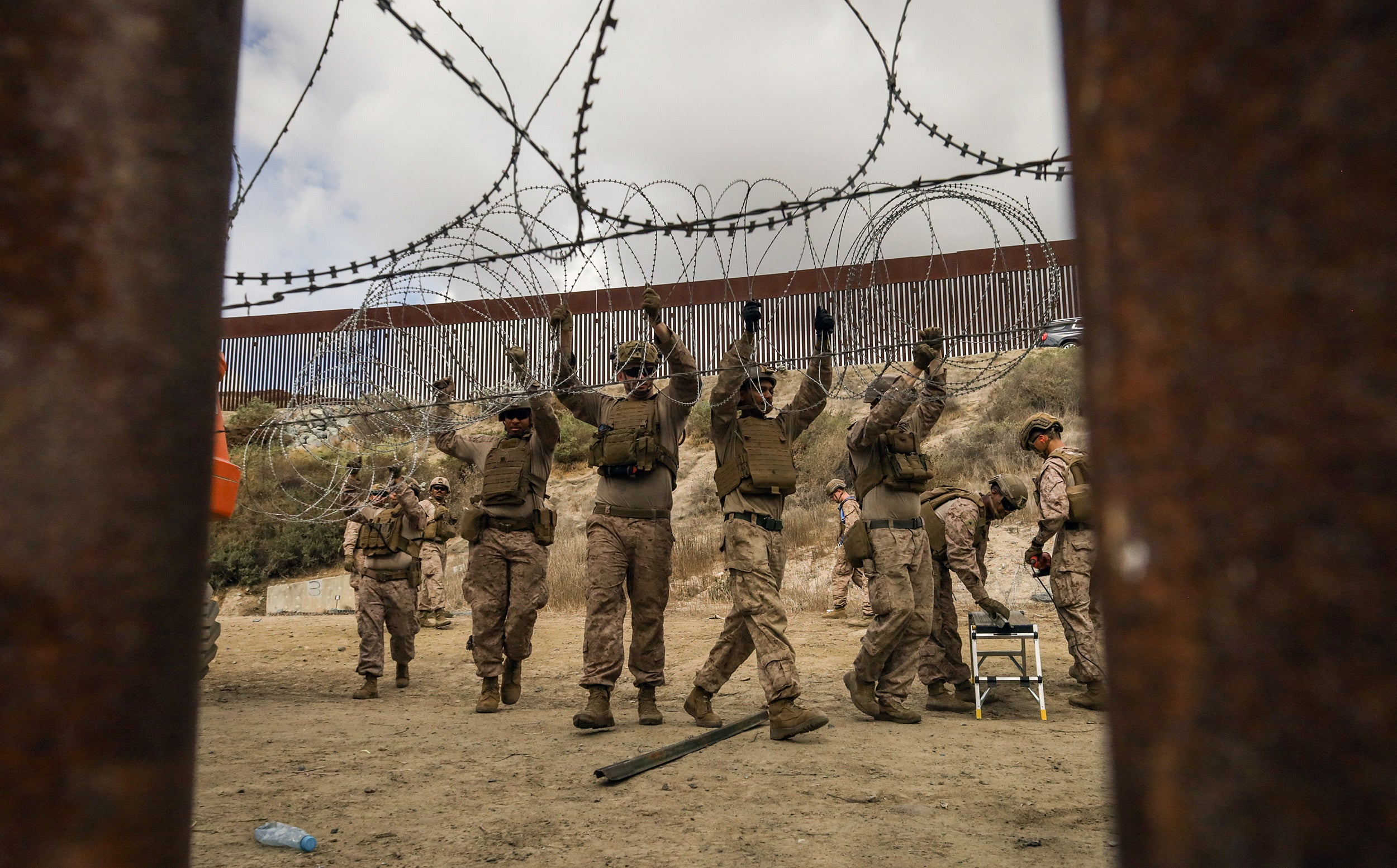 Border-crossings have declined sharply since Trump took office - with just over7,000 illegal crossing noted in March