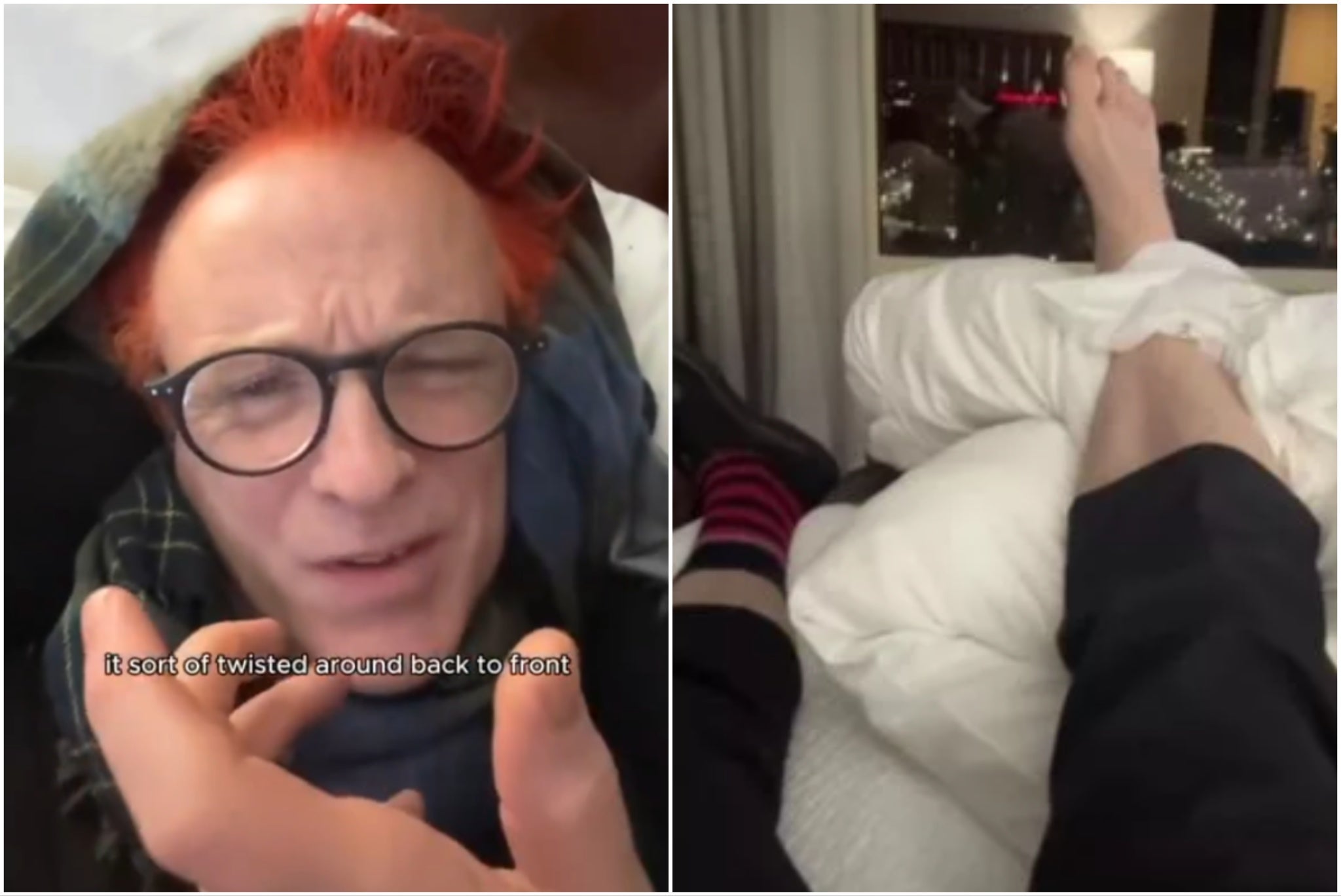 Travis frontman Fran Healy updated fans after suffering an injury onstage