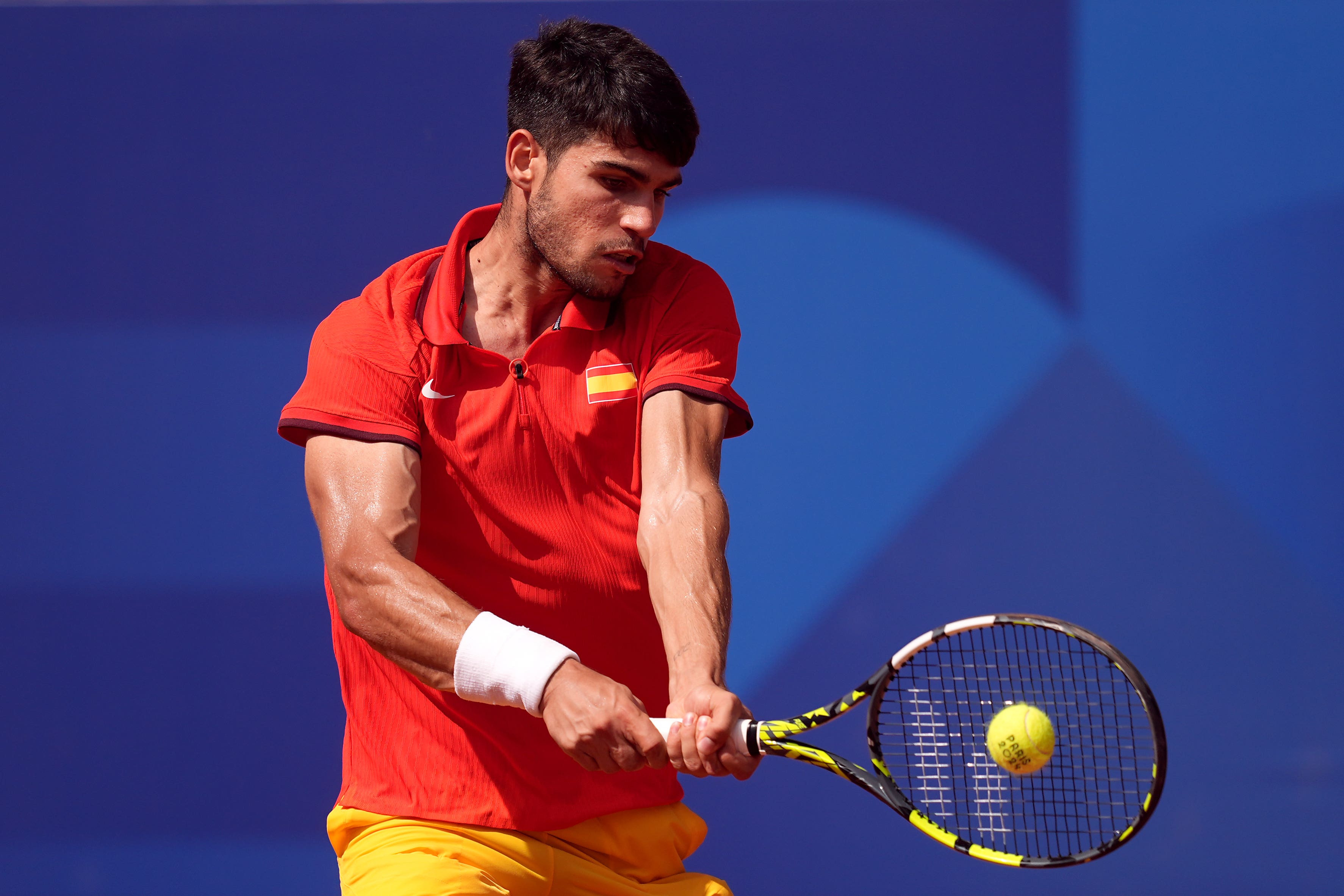 File photo dated 01/08/24 of Carlos Alcaraz (Martin Rickett/PA)