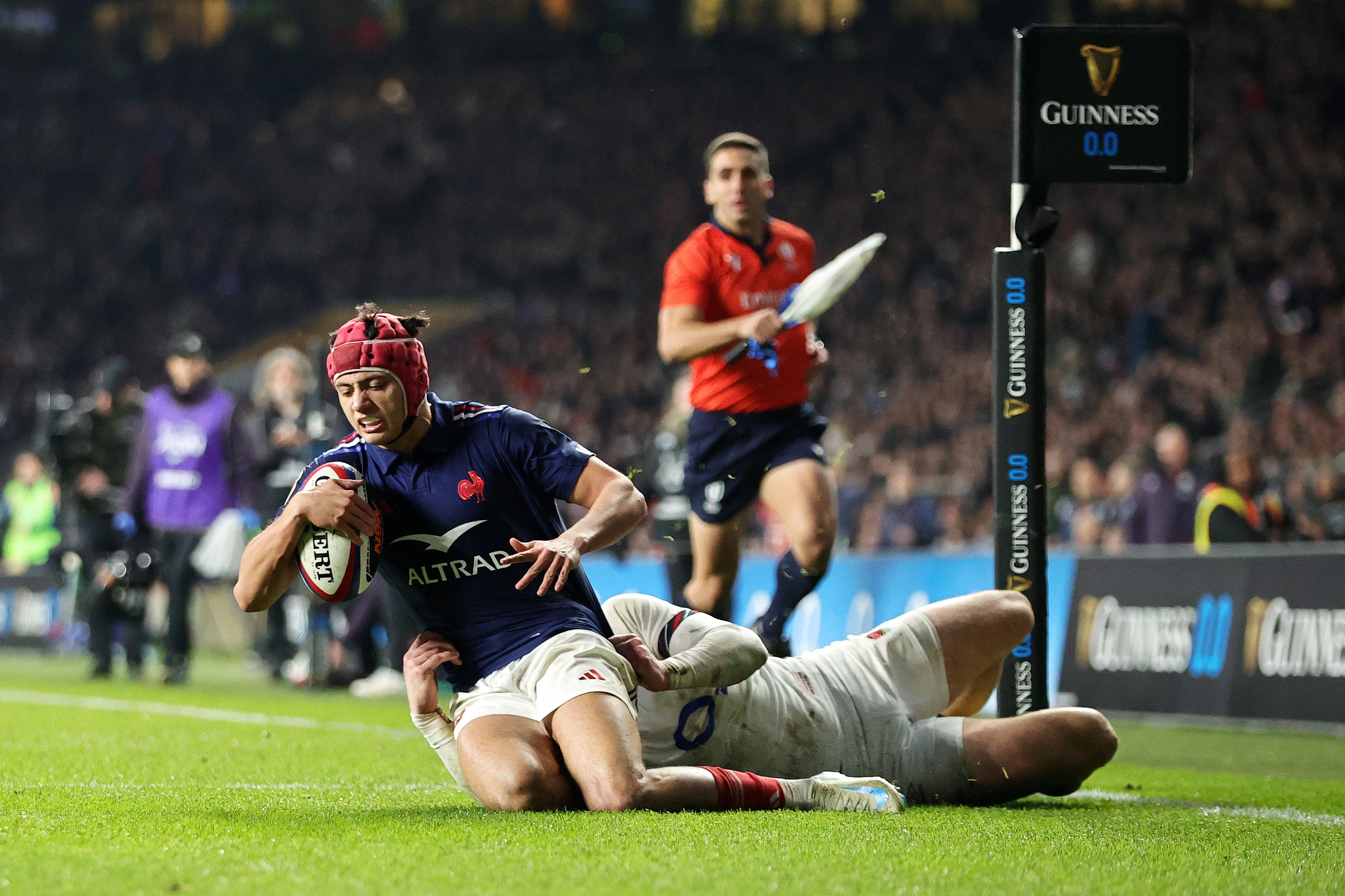 Louis Bielle-Biarrey appeared to have made a match-winning contribution