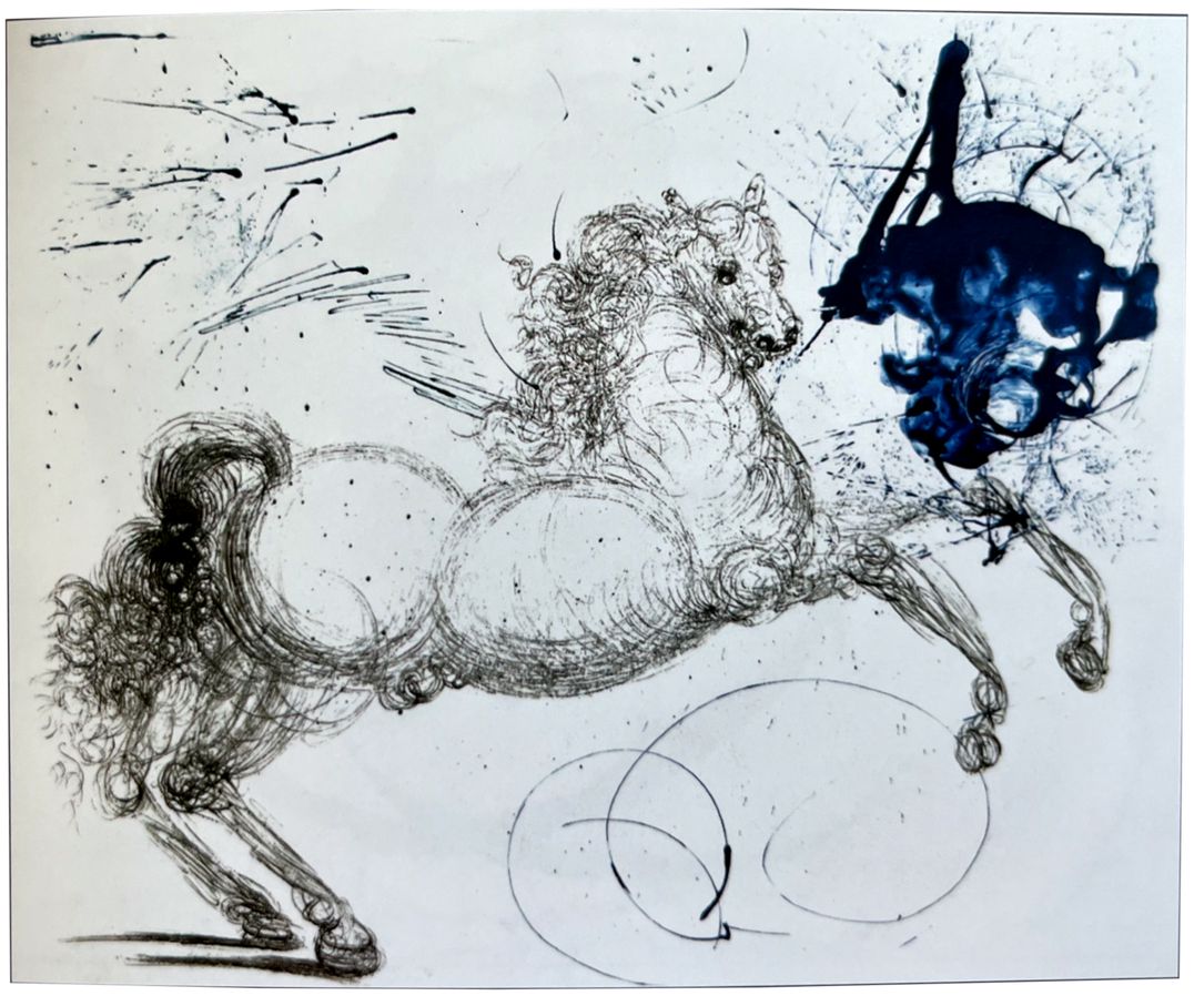 Pegasus, Salvador Dalí, part of the exhibition