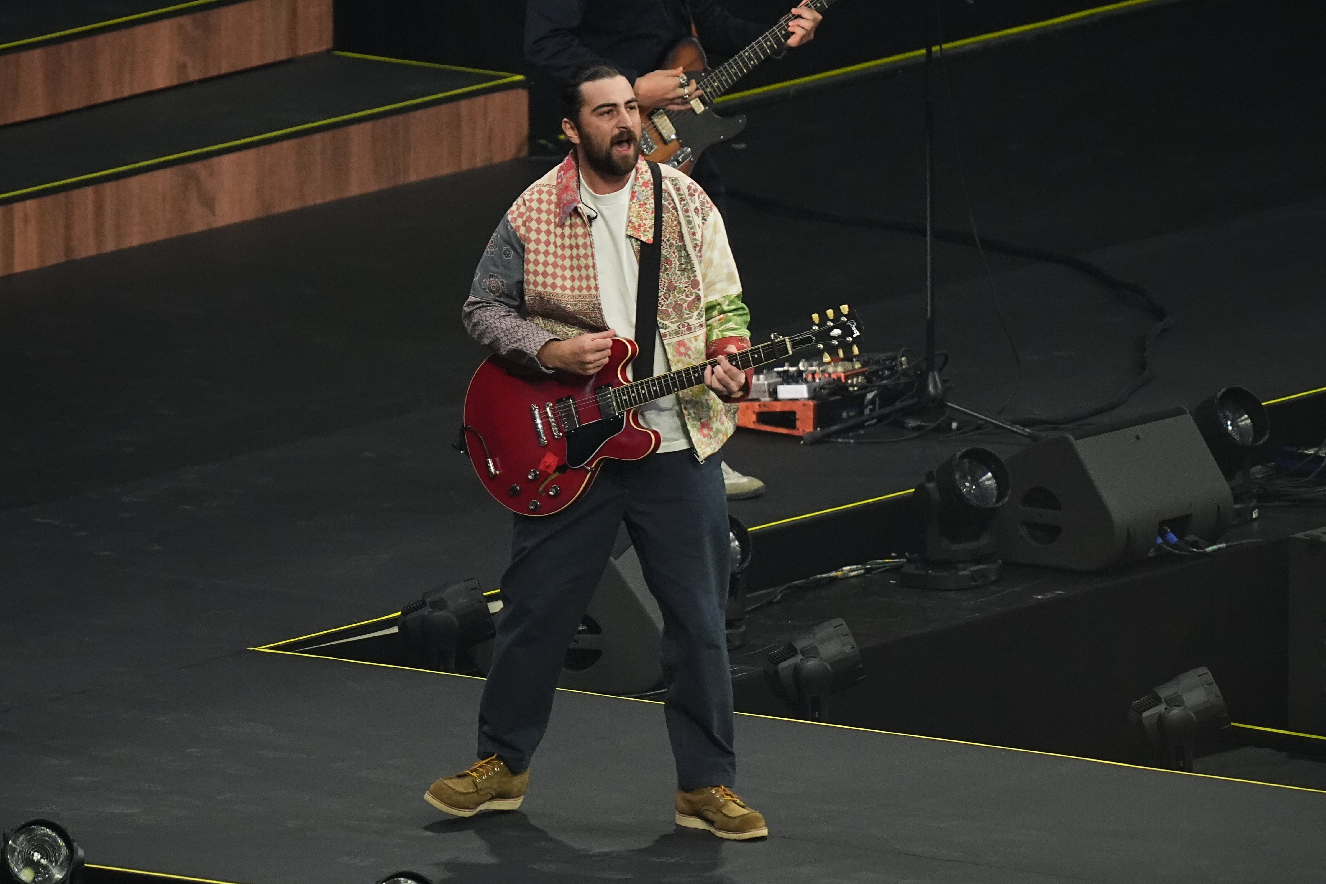 Noah Kahan performed his viral hit Stick Season at the opening ceremony of the Invictus Games (Aaron Chown/PA)