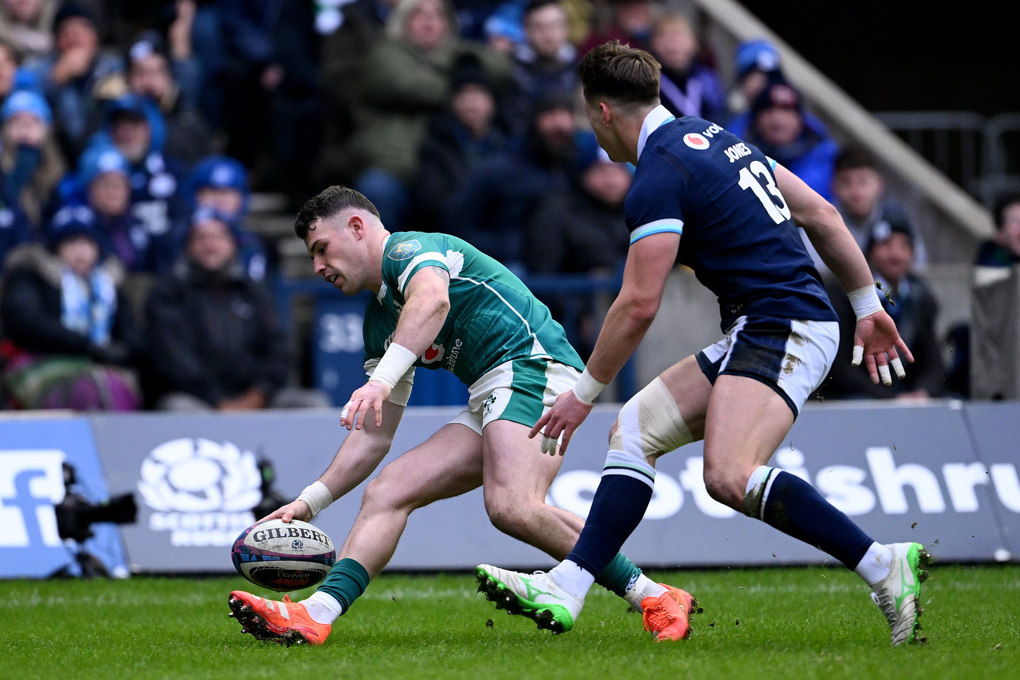 Calvin Nash scored Ireland's first try in a dominant win
