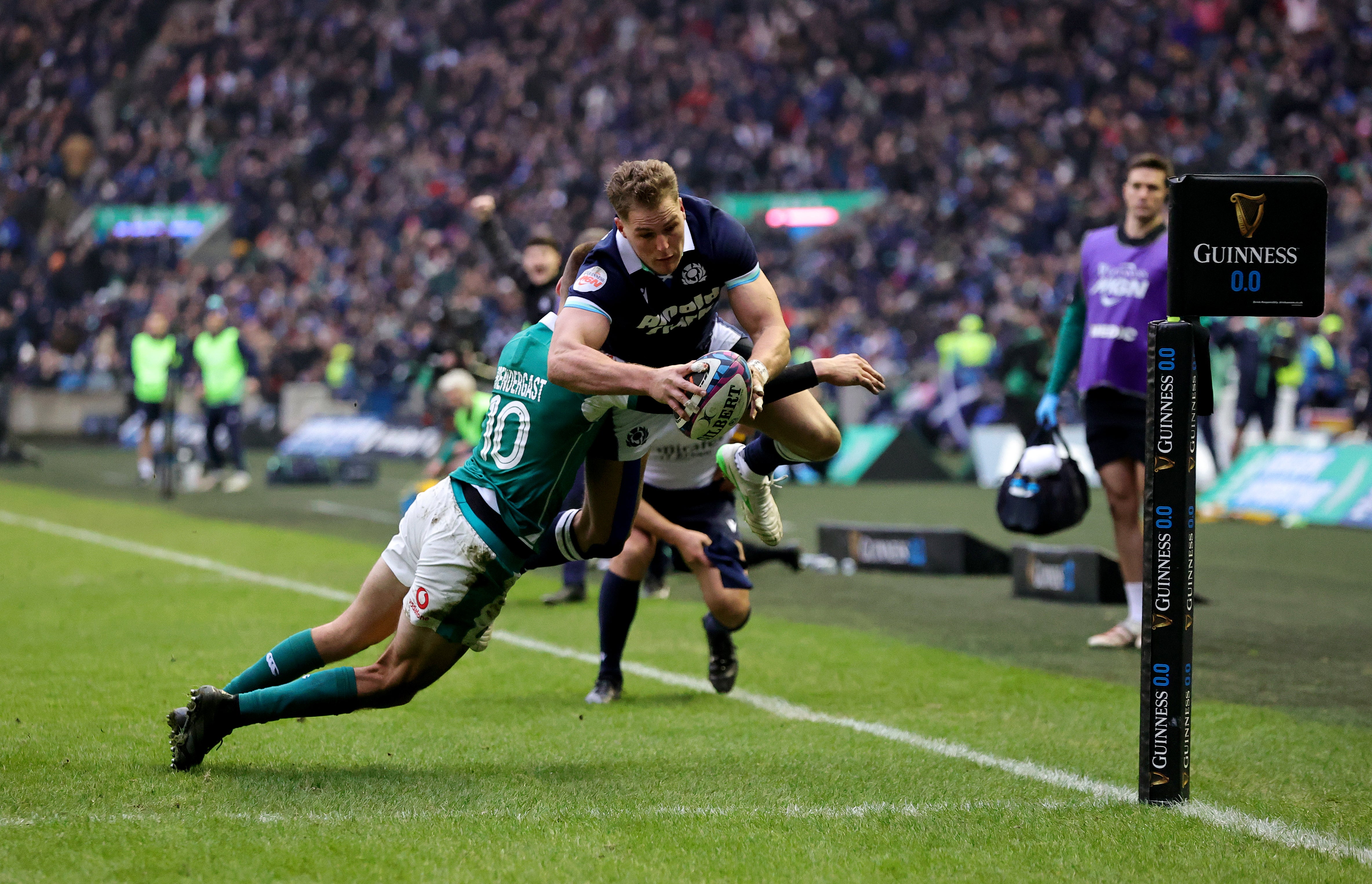 The Scotland wing scored a brilliant try to give his side hope
