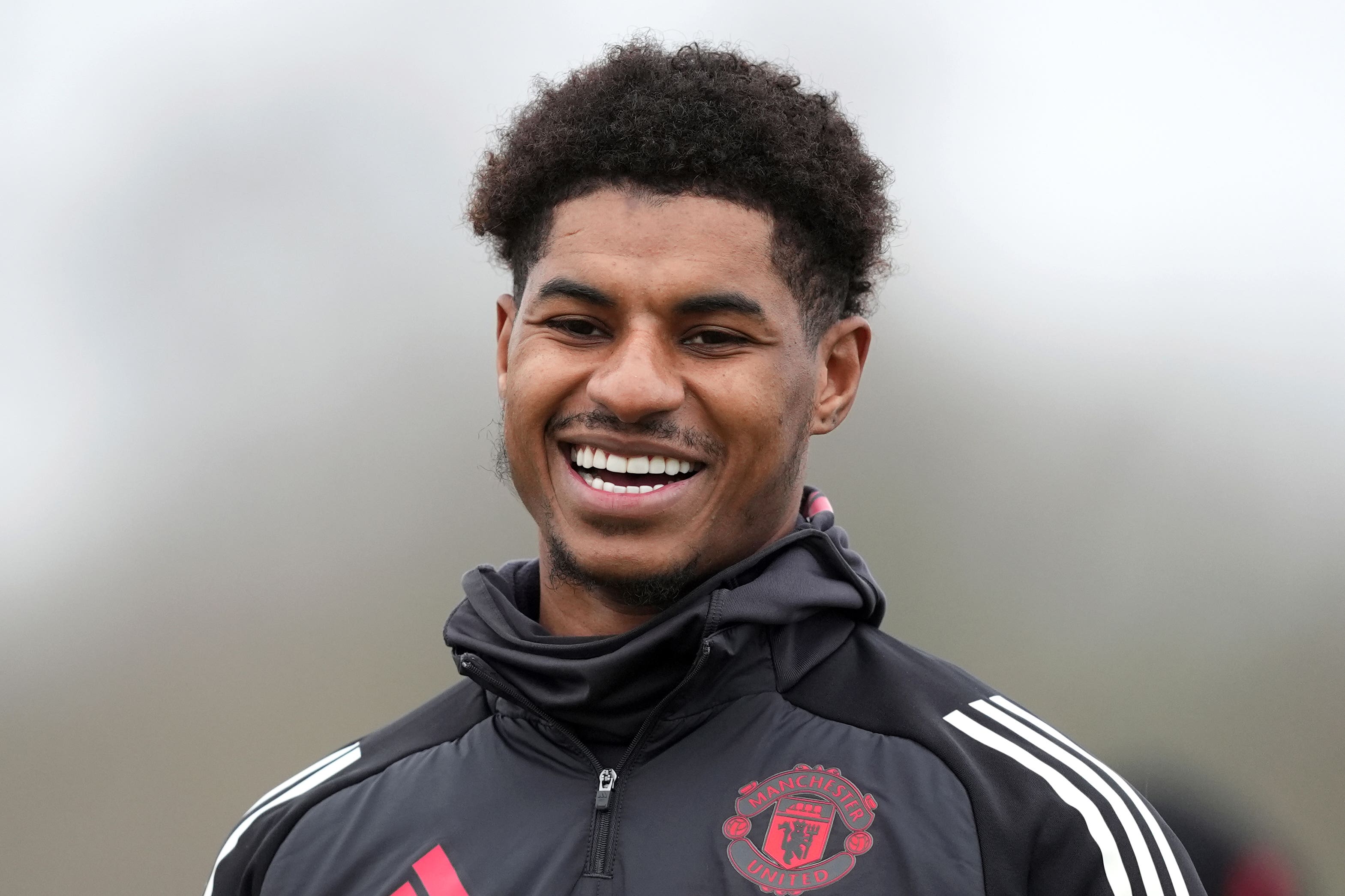 Marcus Rashford was named on the bench for Aston Villa on Sunday (PA)