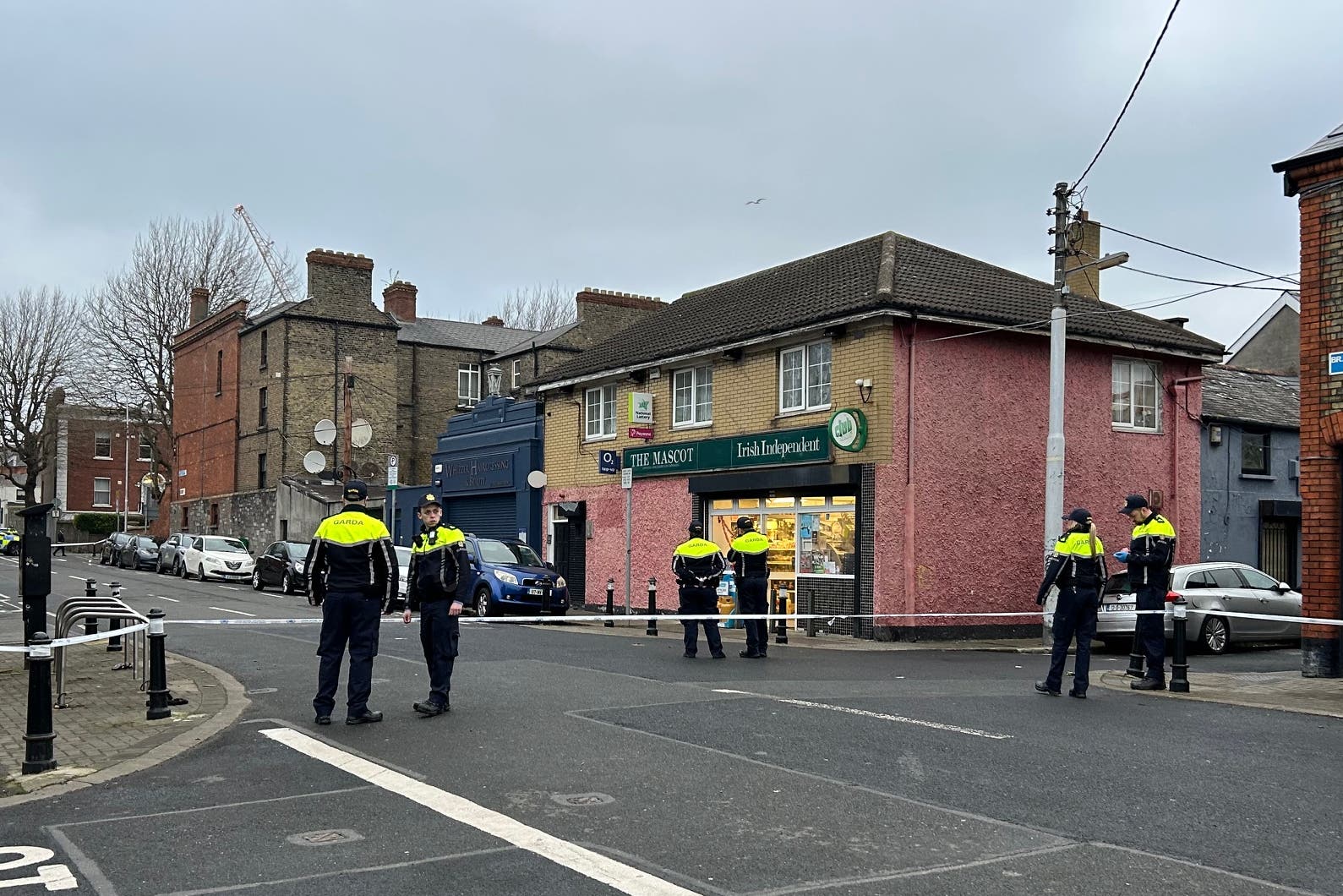 Gardai attended the scene in the Stoneybatter area of the city (Cillian Sherlock/PA)