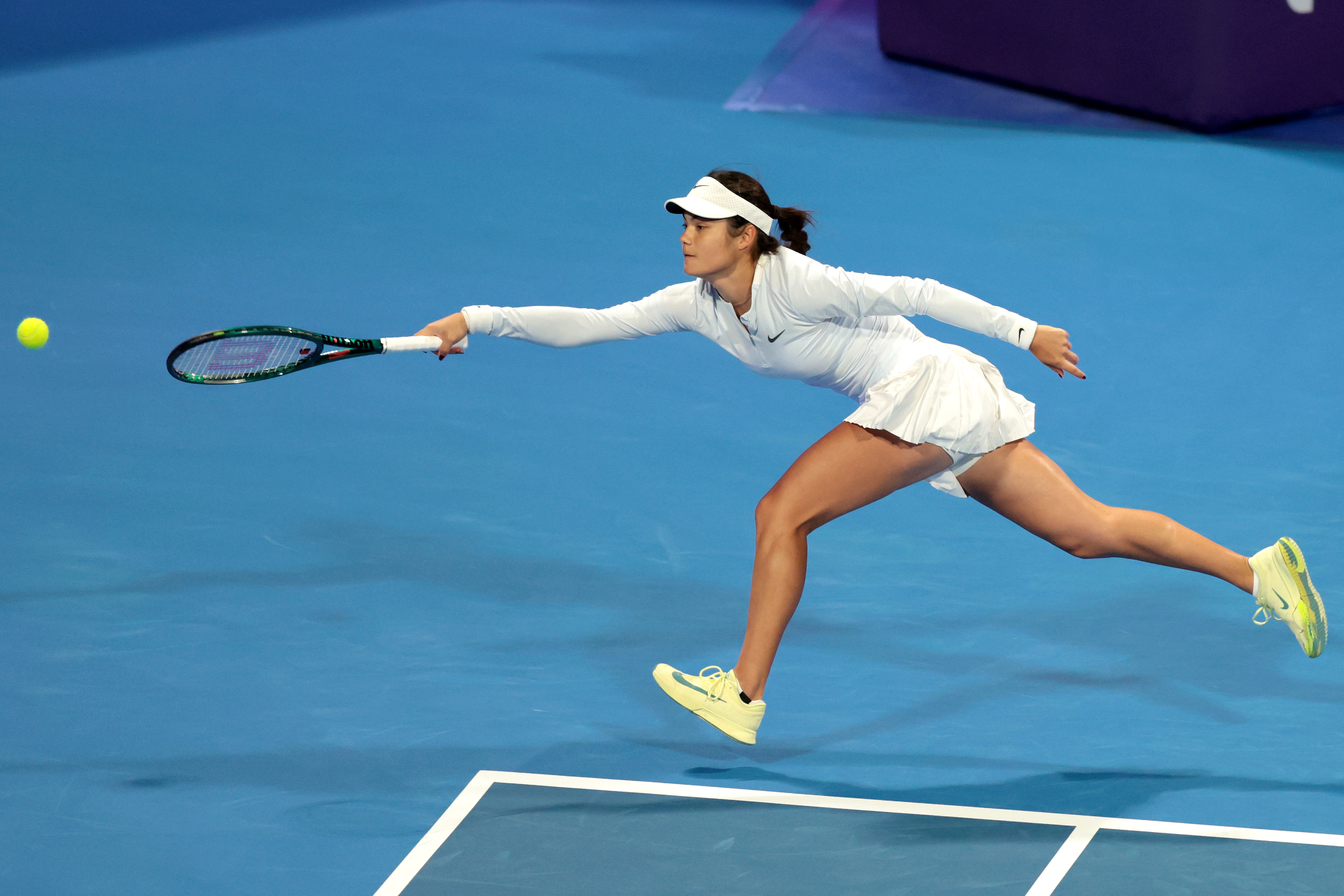 Emma Raducanu suffered a straight sets defeat to Ekaterina Alexandrova