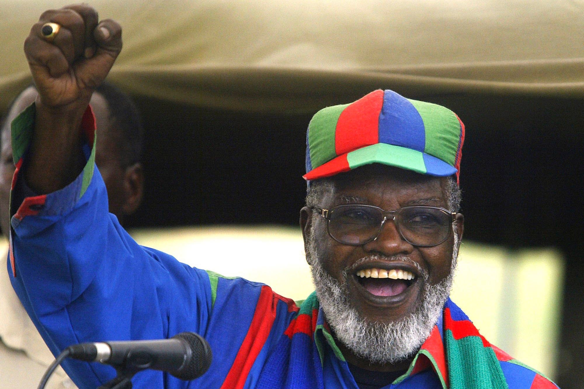 The King has paid tribute to former Namibian President Sam Nujoma, who has died aged 95 (Themba Hadebe/AP)