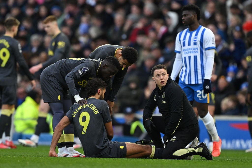 Calvert-Lewin was beginning to find form under David Moyes