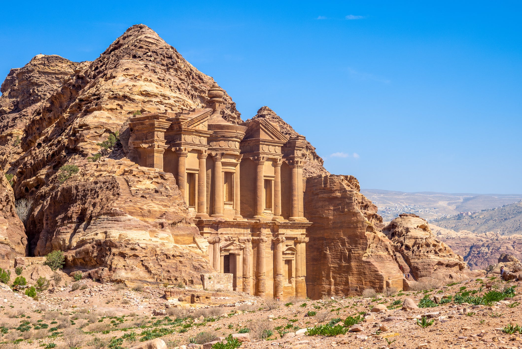 Known as the ‘Rose City’, Petra is carved into the blush-coloured sandstone