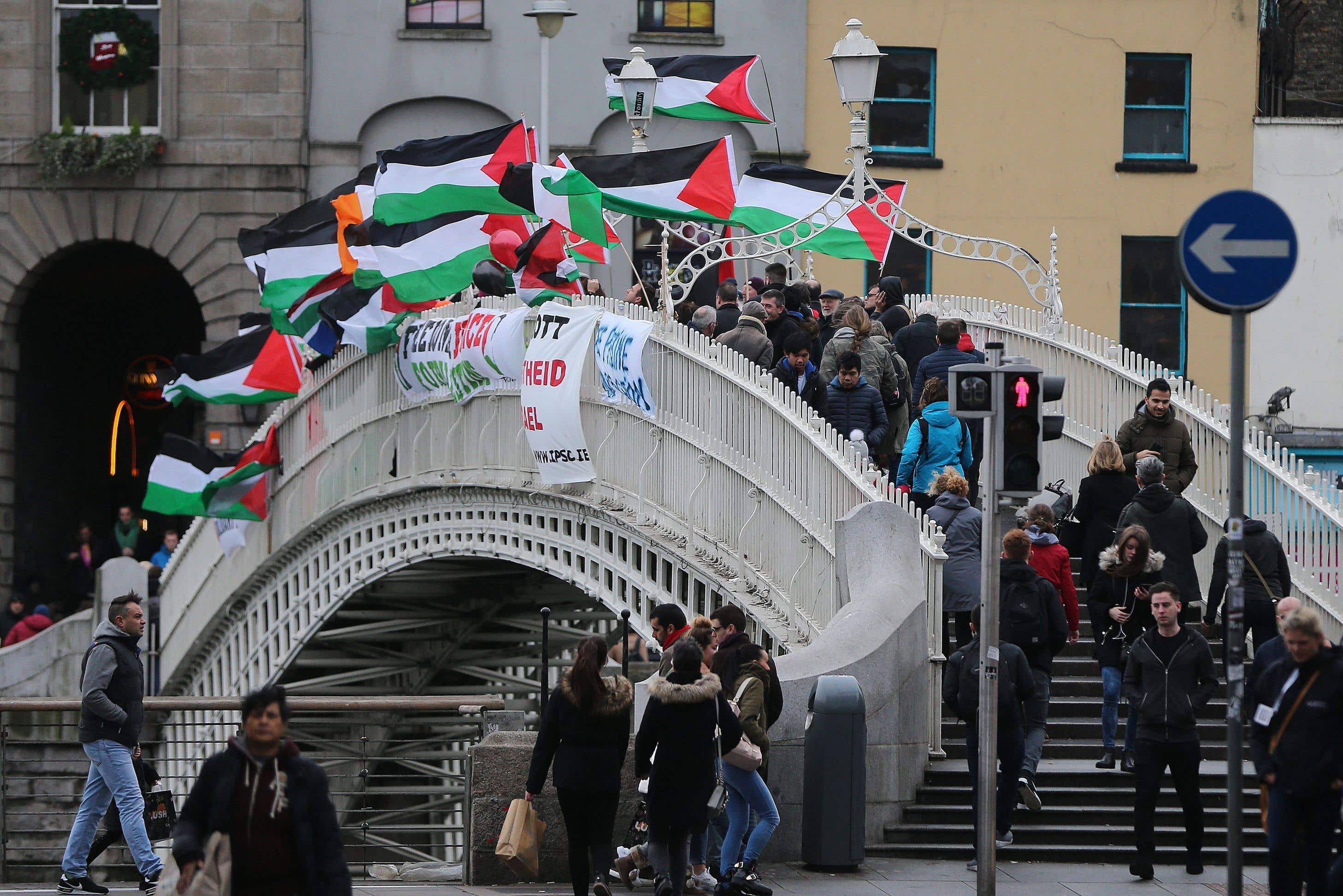 Members of the Ireland Palestine Solidarity Campaign (PA)