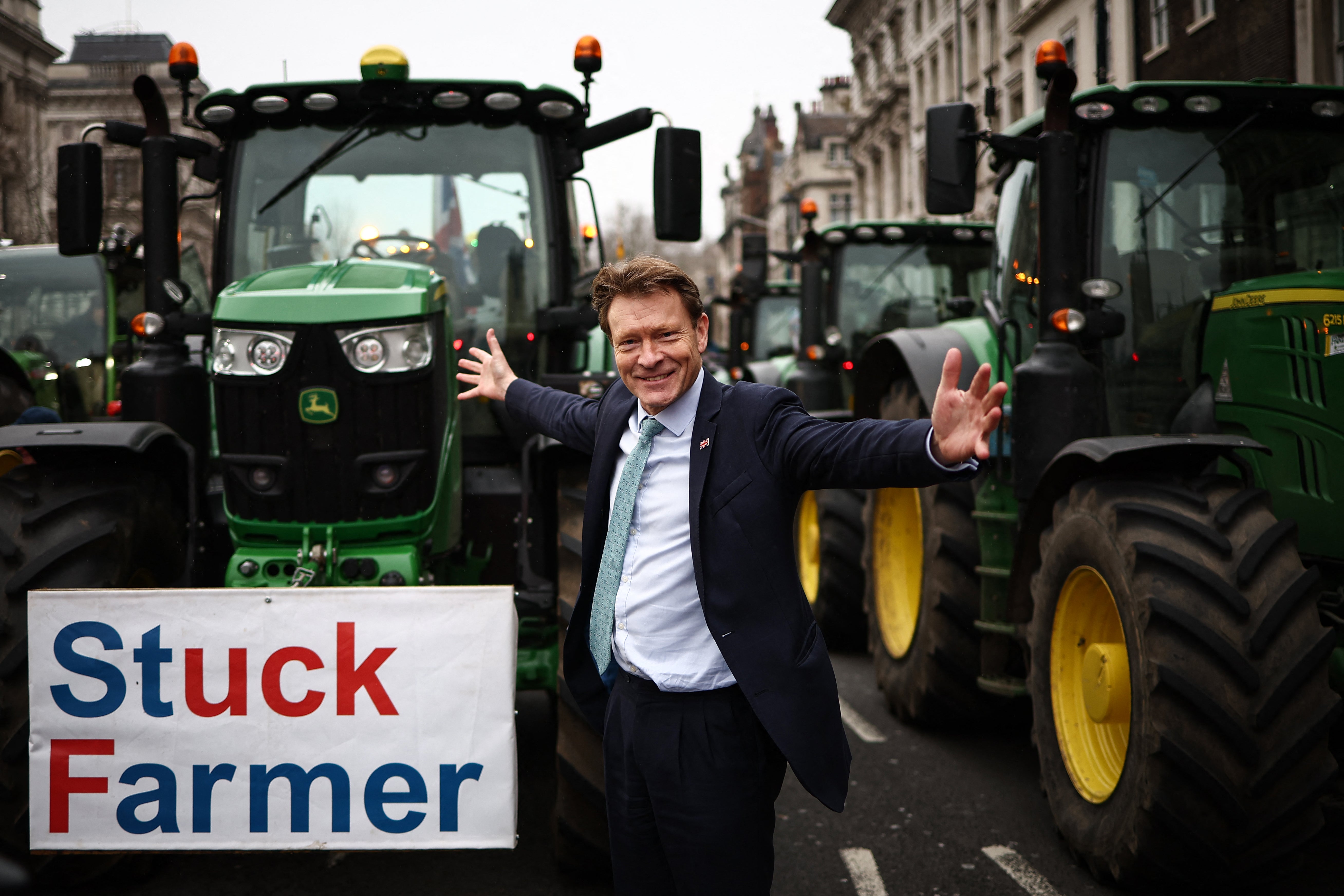 Reform UK deputy leader Richard Tice at the protest