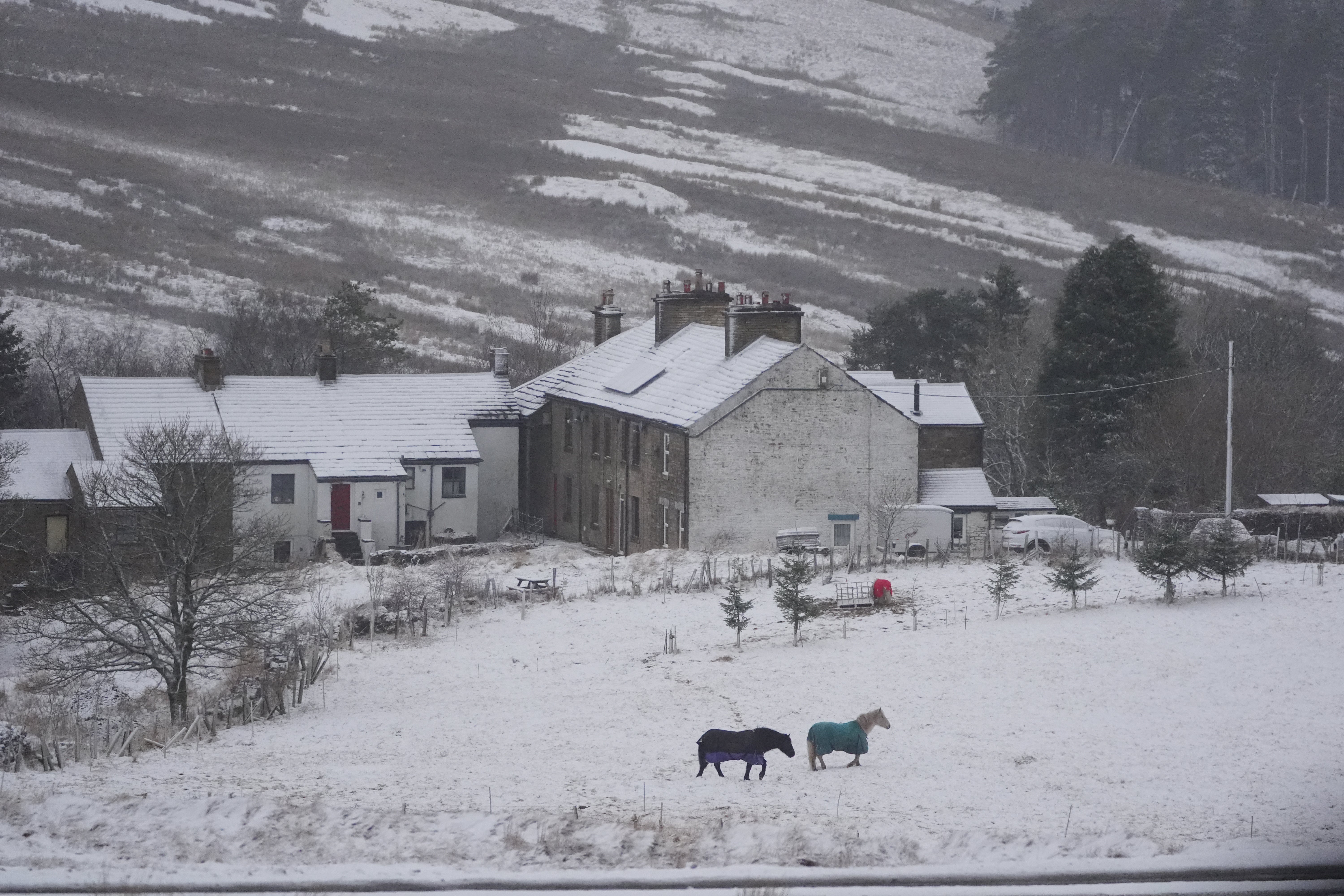 Hill snow is expected for parts of the UK