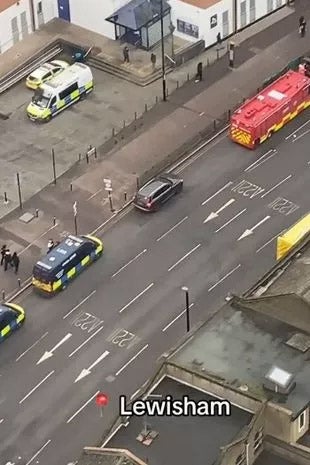 Armed police scramble to Lewisham with streets blocked as emergency services deal with incident