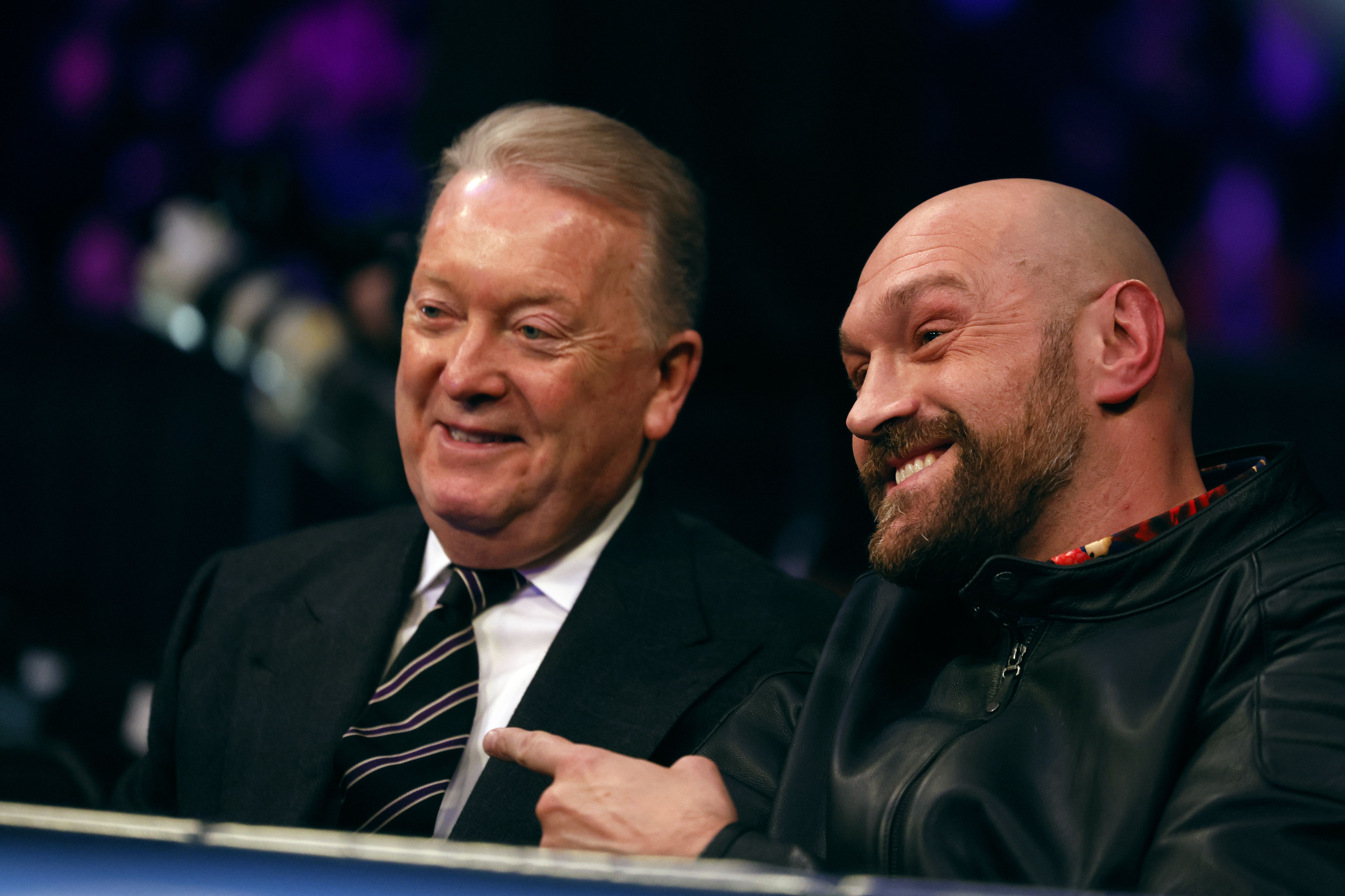 Tyson Fury (right) with Frank Warren, his promoter