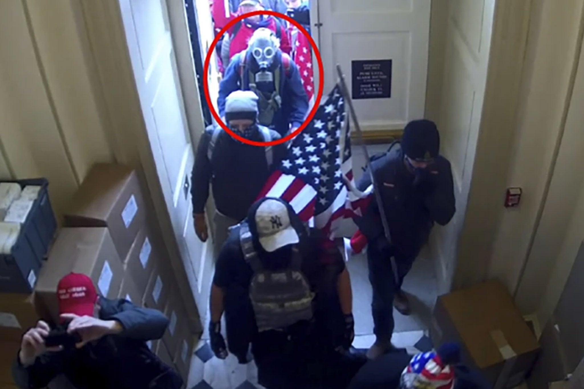 Wilson, pictured at the Capitol on January 6, had planned the protest with other participants weeks before it occurred, according to messages obtained by prosecutors