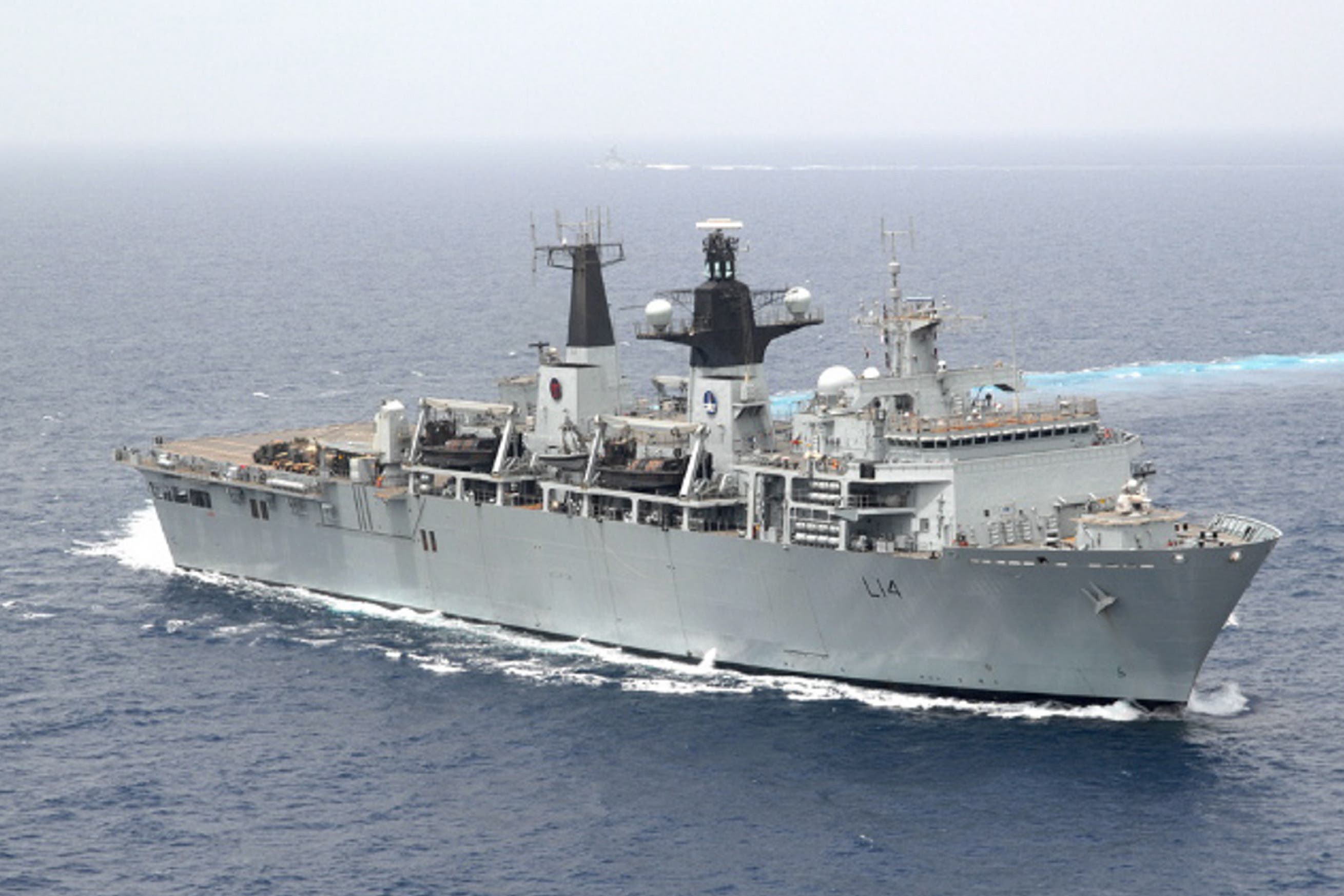 Ministry of Defence undated handout photo of HMS Albion (Luron C Wright/PA)