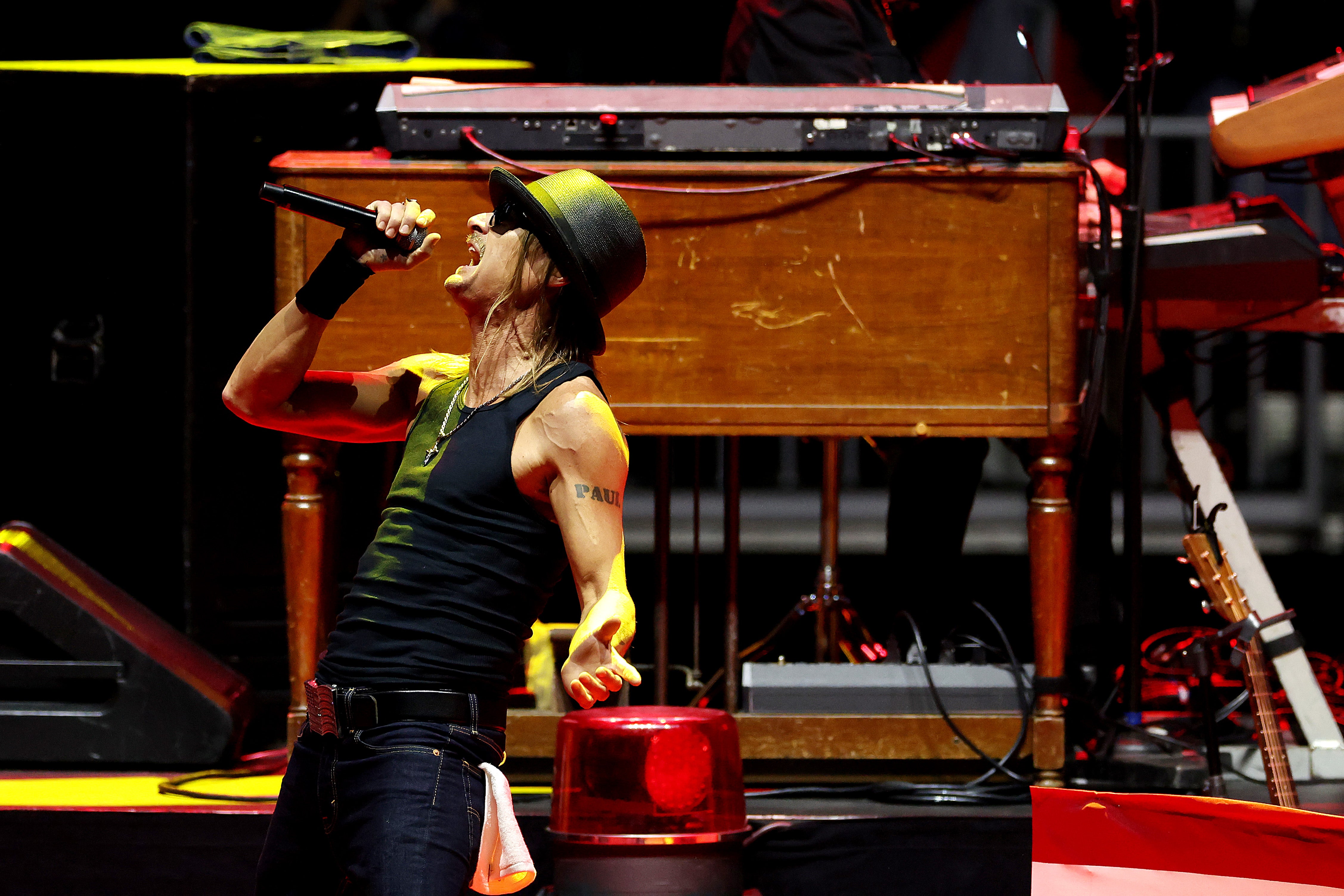 Kid Rock stormed off stage during a Nashville concert after the audience wouldn’t clap