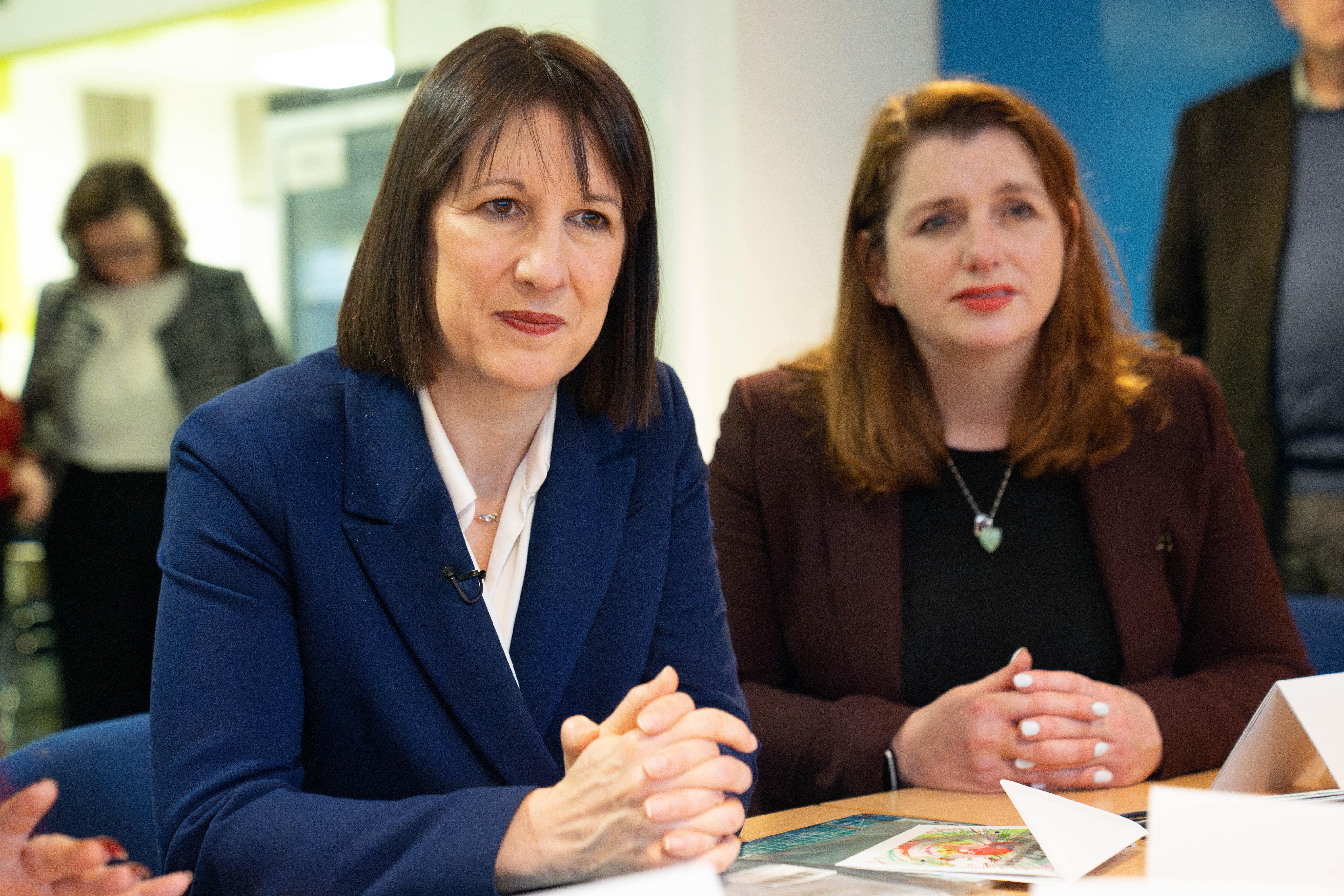 Rachel Reeves and employment minister Alison McGovern