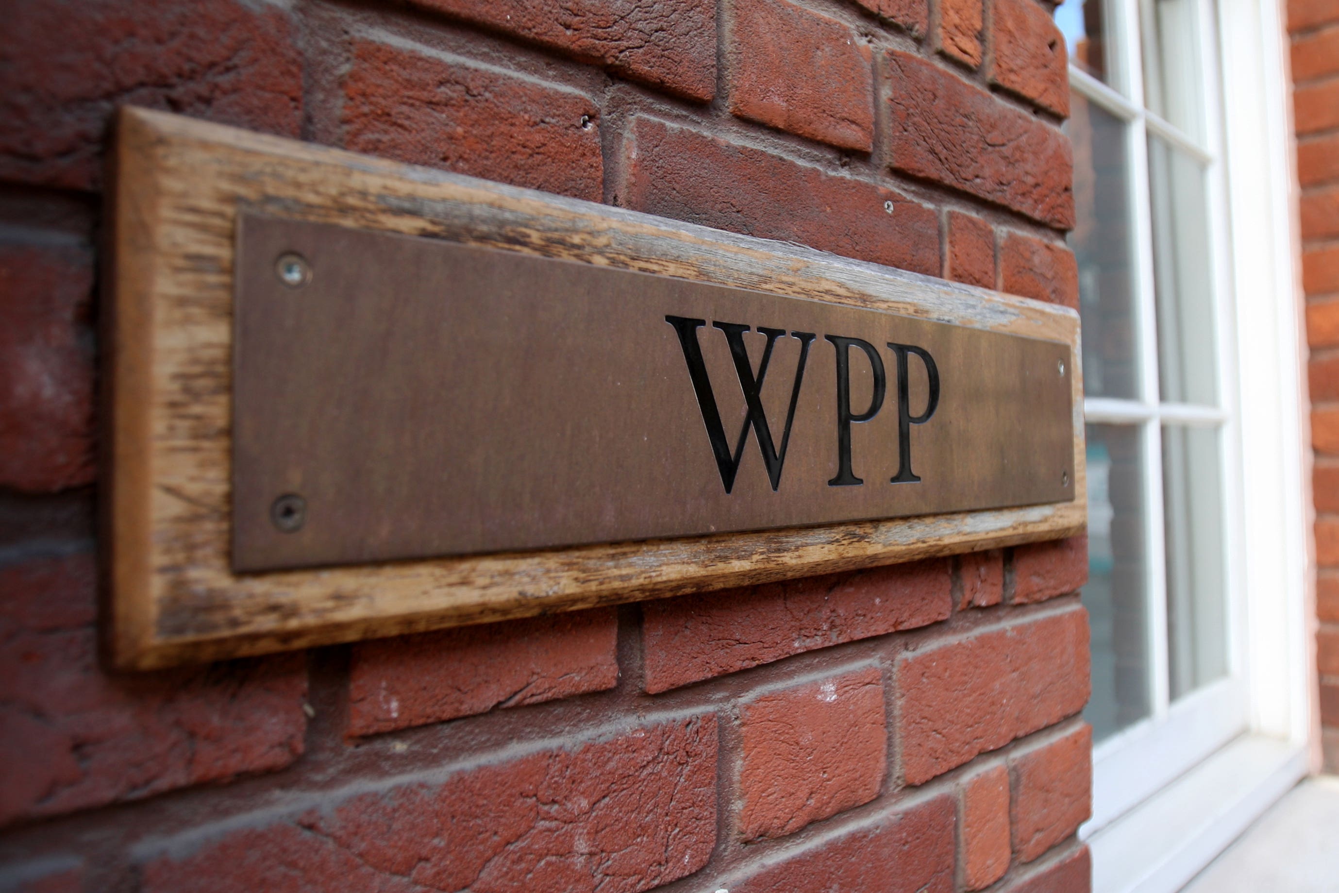 The sign outside the offices of WPP in London (Chris Radburn/PA)