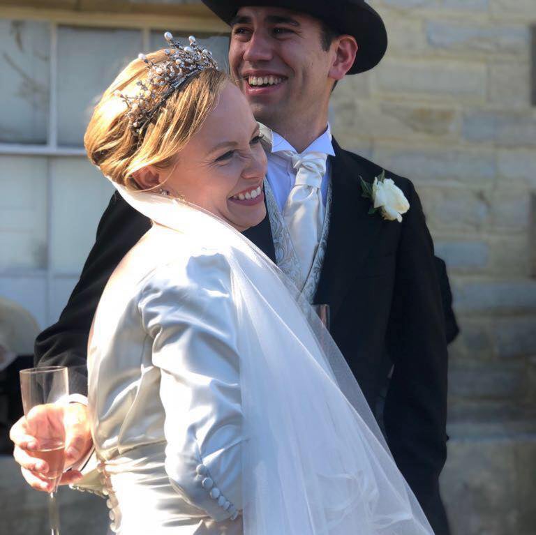 William and Kelsey Seymour at their wedding in 2018