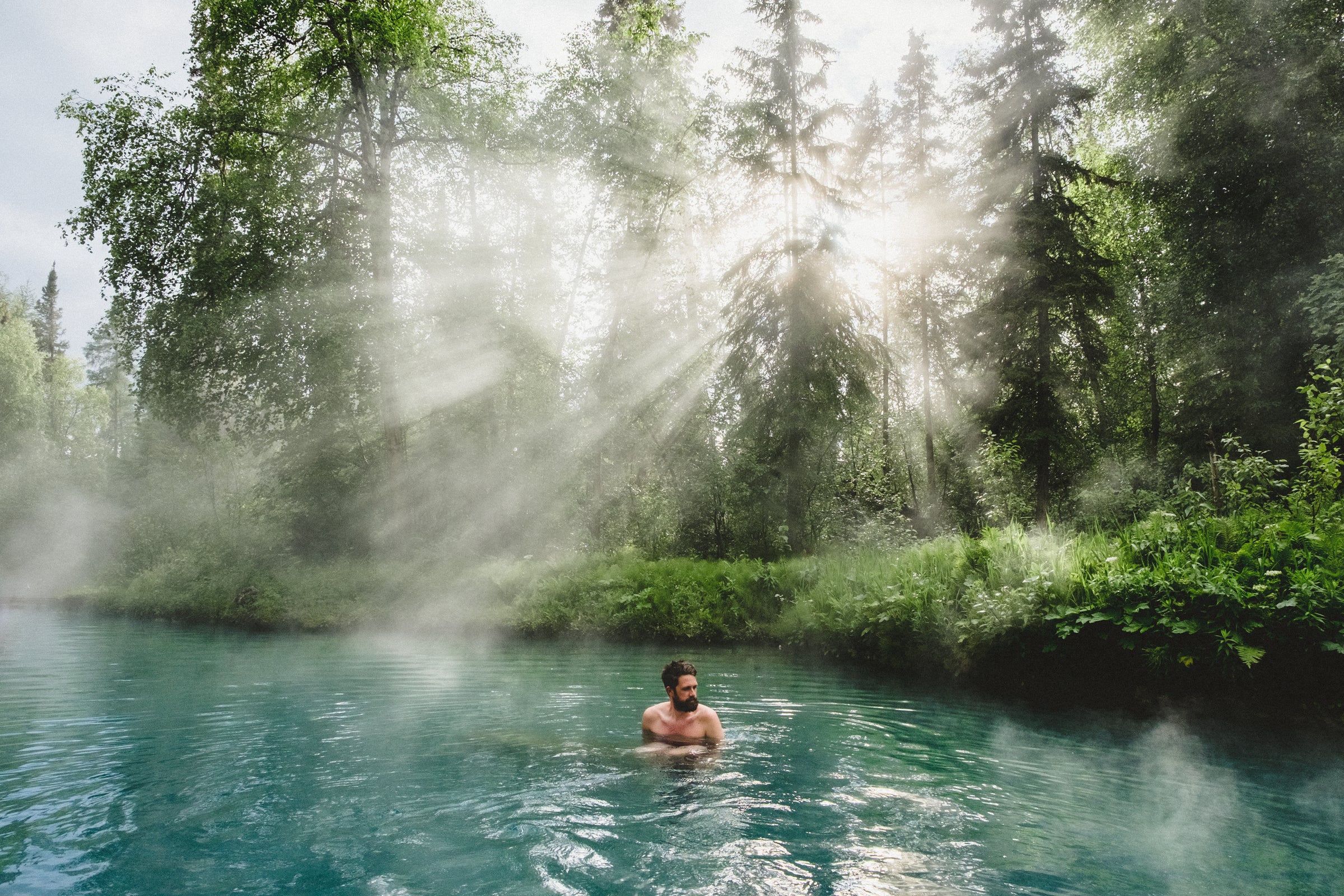 Enjoy a post-hike soak in the Laird River Hot Springs