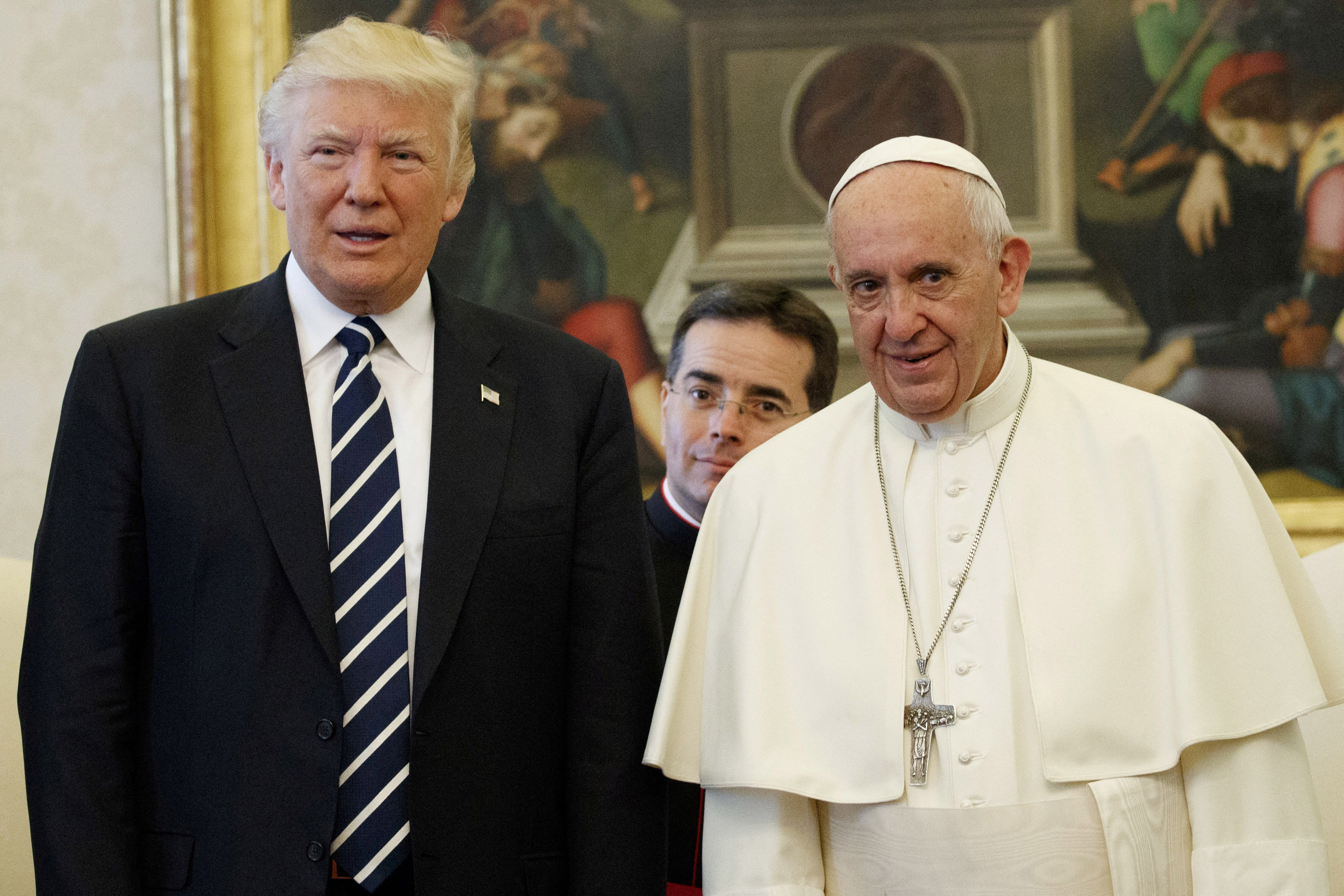 During the 2016 election, when asked about Trump’s plans to build a wall between the U.S. and Mexico, Pope Francis said Trump was ‘not Christian’ in his opinion