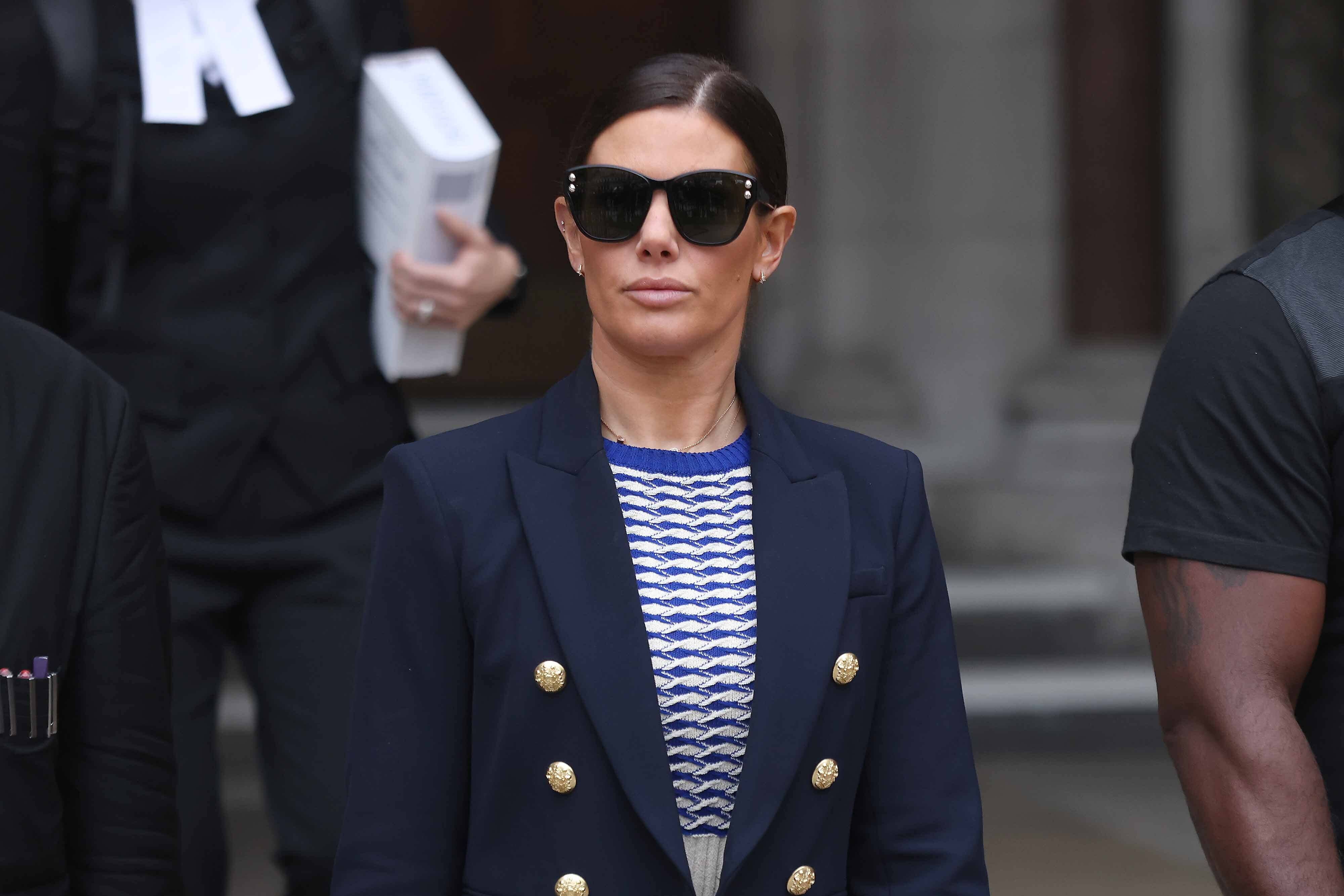 Rebekah Vardy leaves the Royal Courts Of Justice