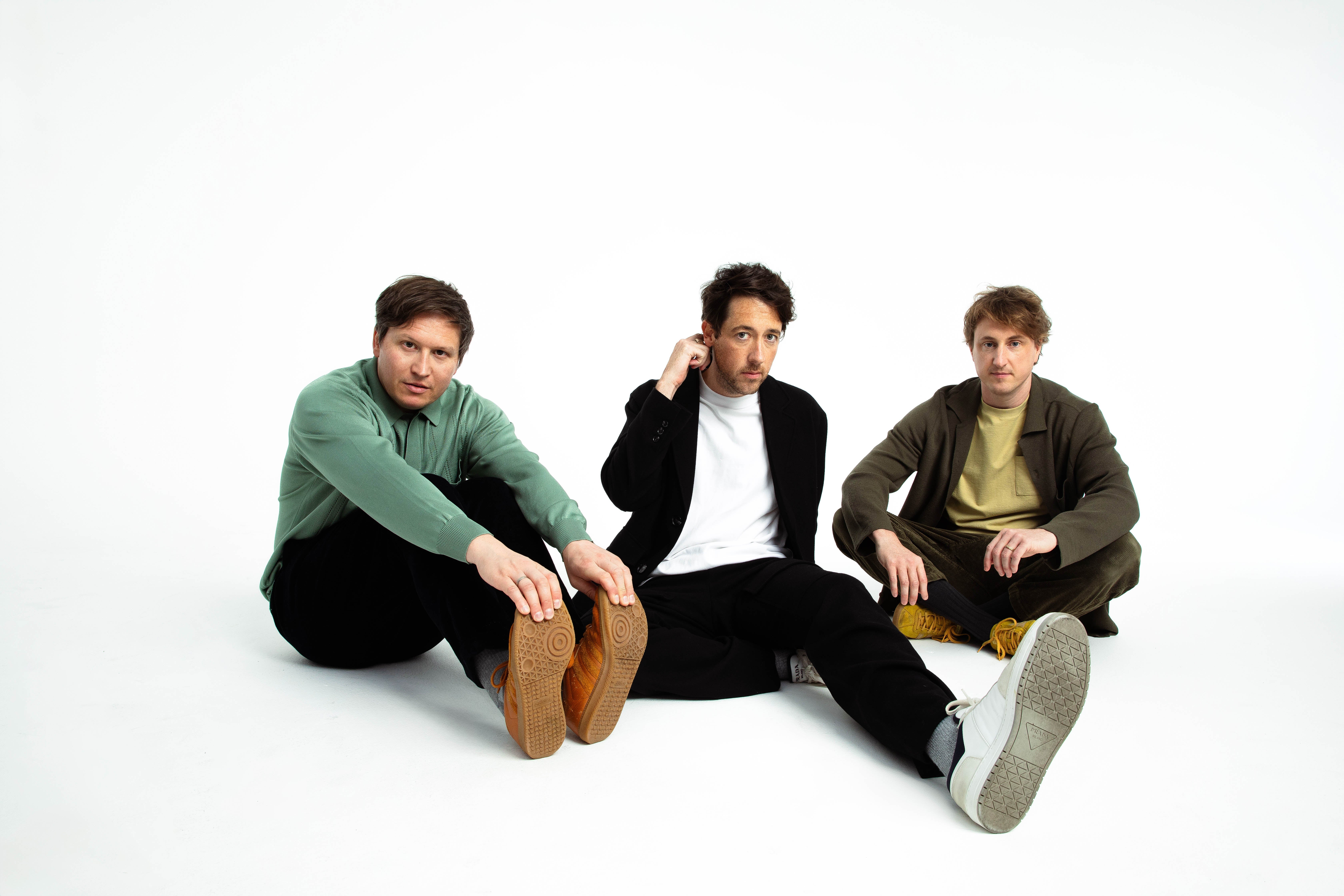 The Wombats’ Matthew Murphy (centre): ‘I’m not trying to put something between me and life any more. I feel like I popped my head above the clouds’