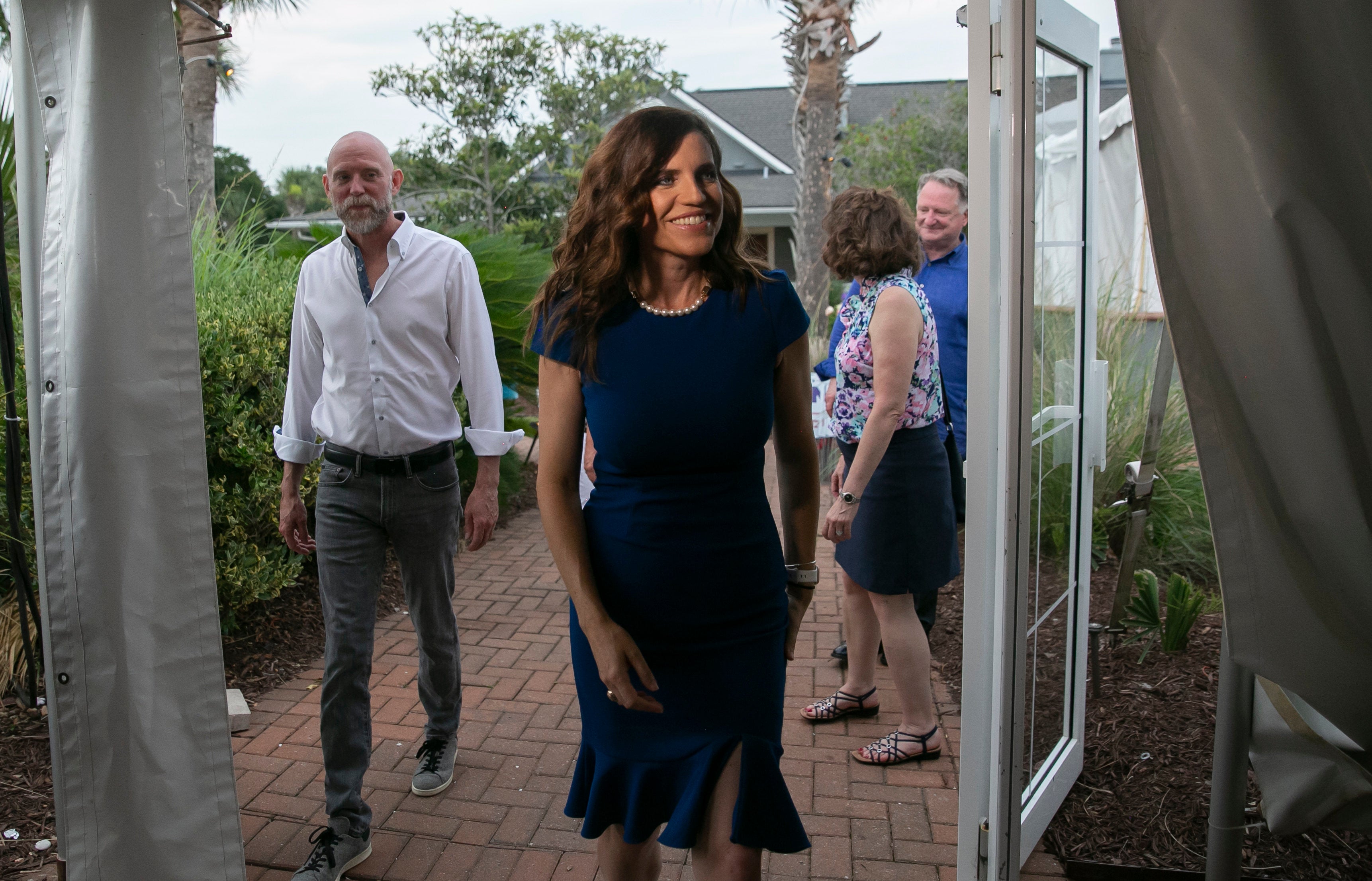 Patrick Bryant and Nancy Mace on the campaign trail in June 2022