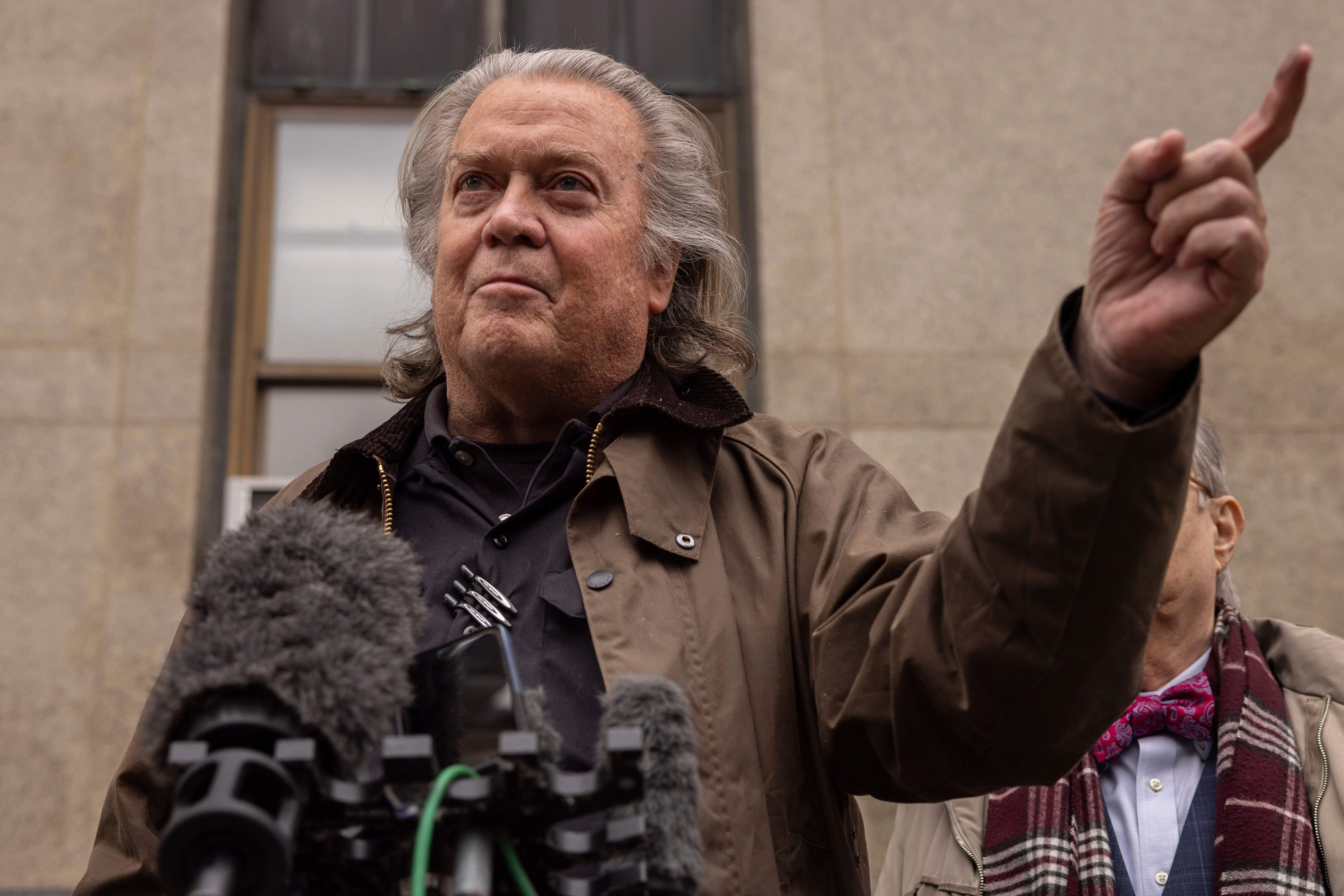 Steve Bannon has not been recalled to the White House but remains a powerful voice in the MAGA movement