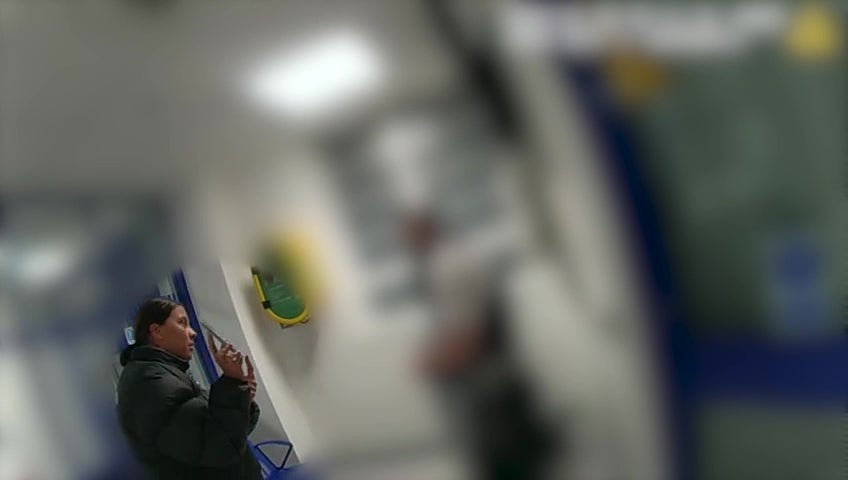 Sam Kerr at Twickenham Police Station, where she called an officer ‘stupid and white’