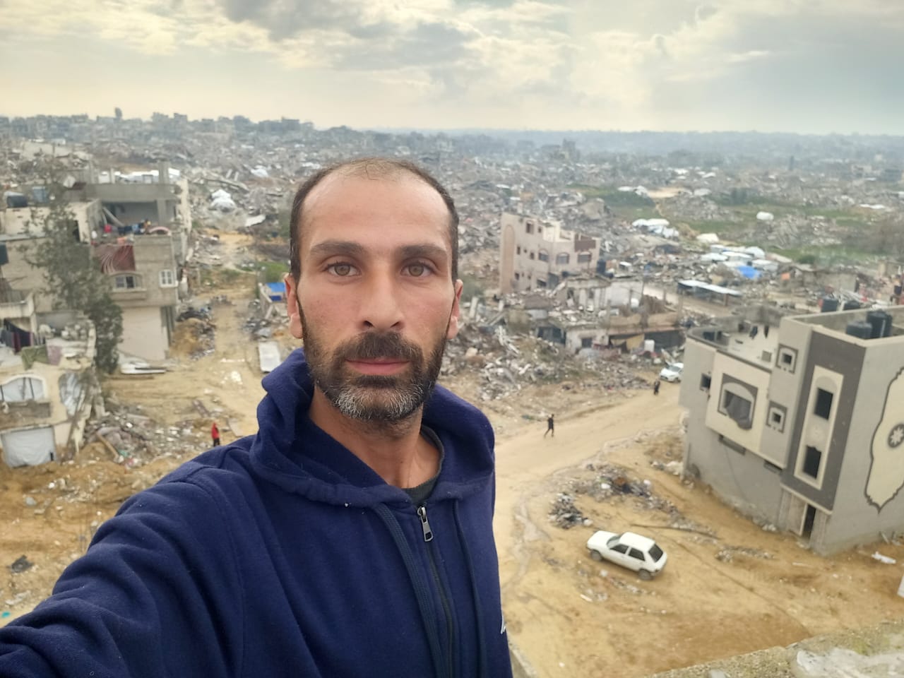 Nedal returned to his destroyed family home in north Gaza in January