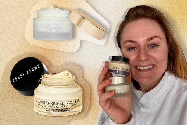 <p>I put the two make-up primers to the test, side by side</p>