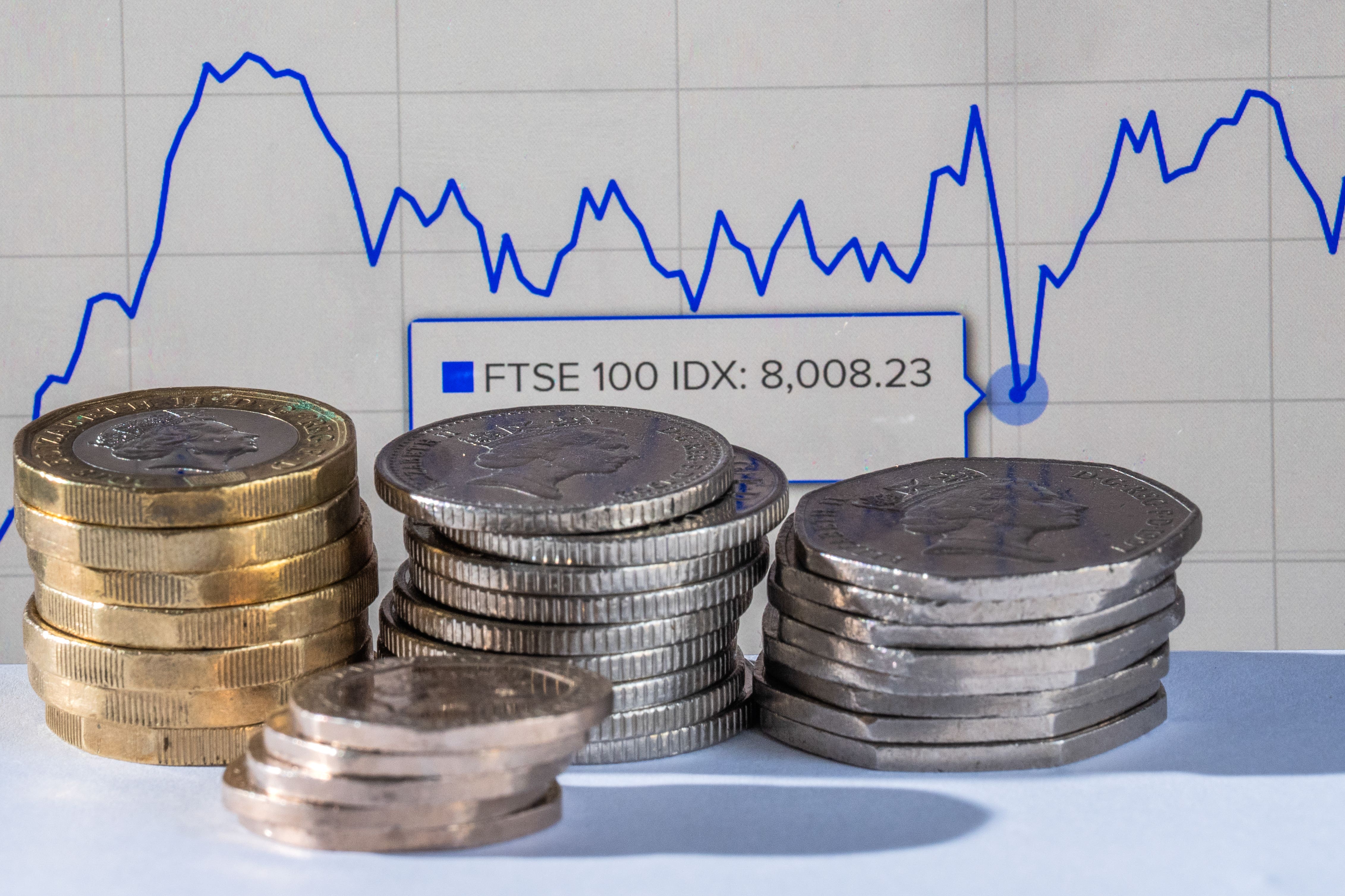 The FTSE 100 is London’s top stock trading index (Danny Lawson/PA)