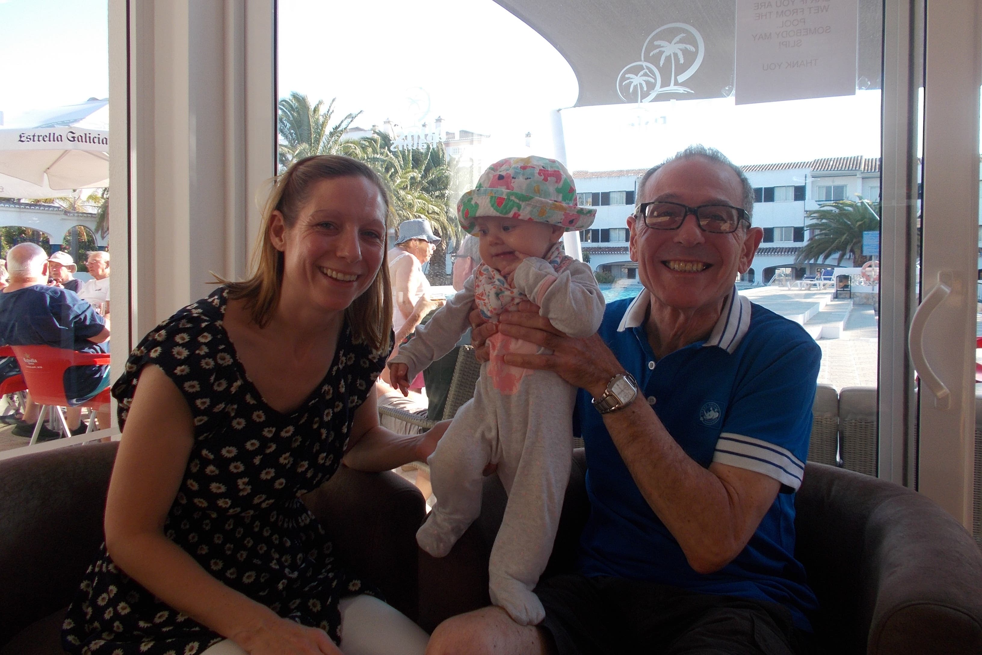 Michael Harvey, pictured with his daughter Rachel Smith and granddaughter Lillian, has been dependent on Pert since he had surgery for pancreatic cancer (Handout/PA)