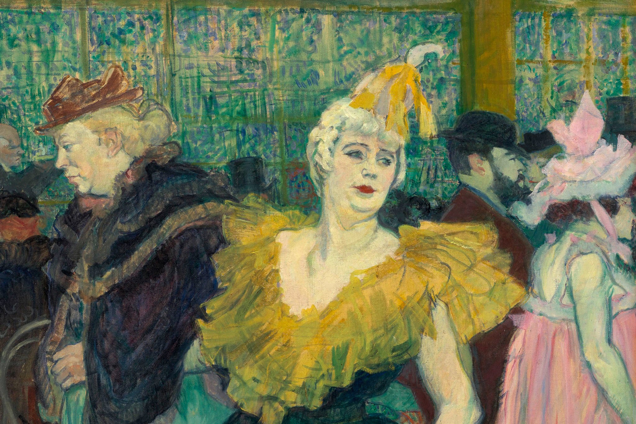 Clowning around: Toulouse-Lautrec’s ‘The Clown Cha-U-Kao’ (1895), showing a faux-Chinese nightclub performer arm-in-arm with her girlfriend