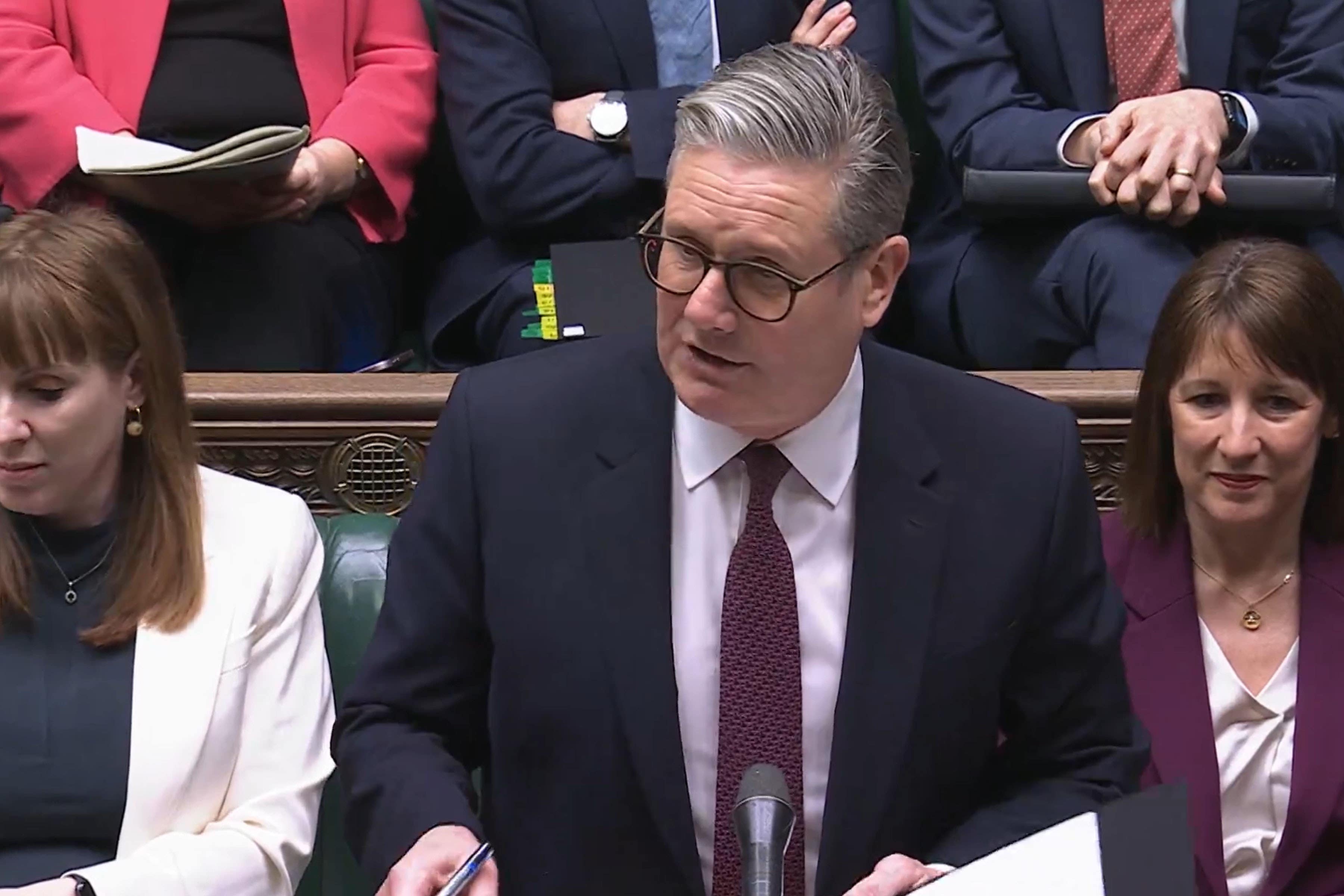 Sir Keir Starmer said Ukraine must be put in the ‘strongest possible position’ (House of Commons/UK Parliament/PA)