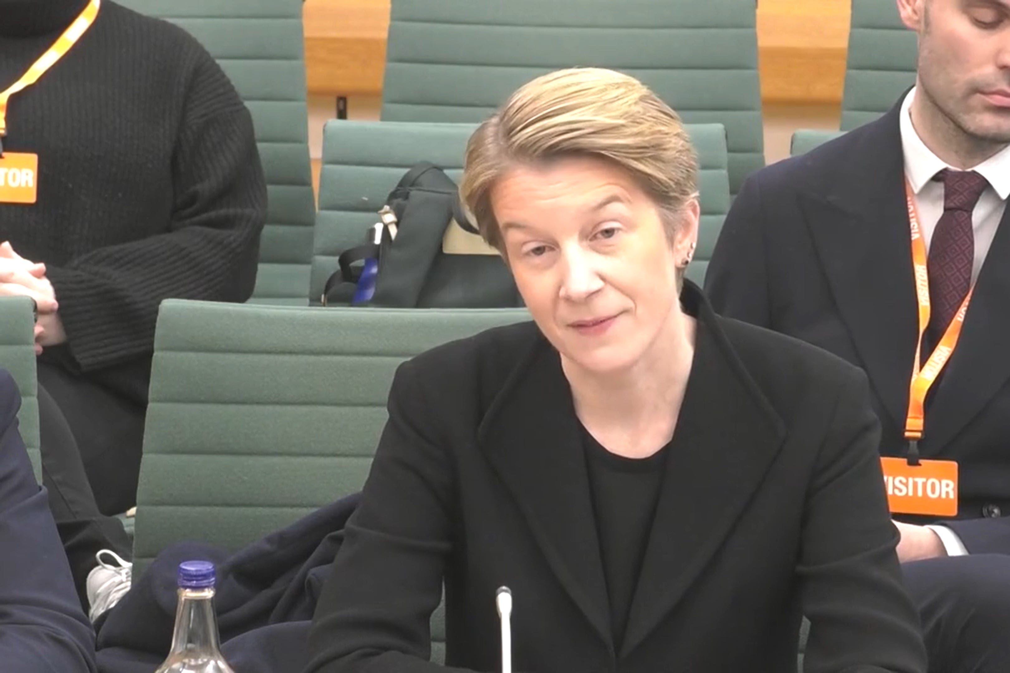 Amanda Pritchard appeared before the Health and Social Care Committee in January (House of Commons/PA)