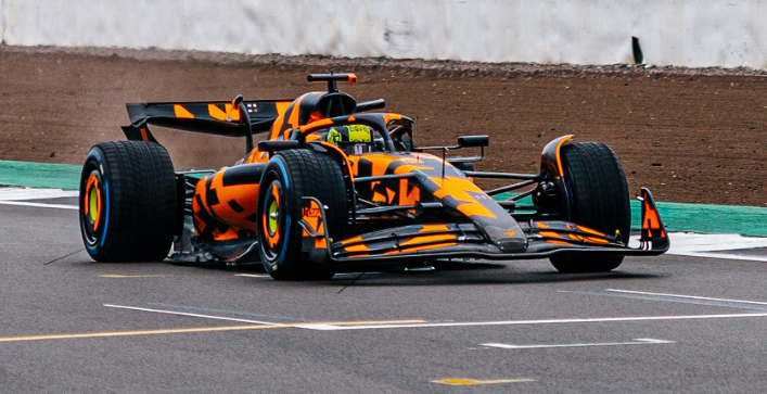 McLaren have unveiled their 2025 F1 car with a special livery at Silverstone on Thursday