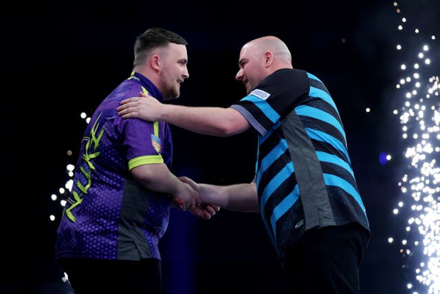 <p>Luke Littler plays Rob Cross in the Premier League tonight</p>