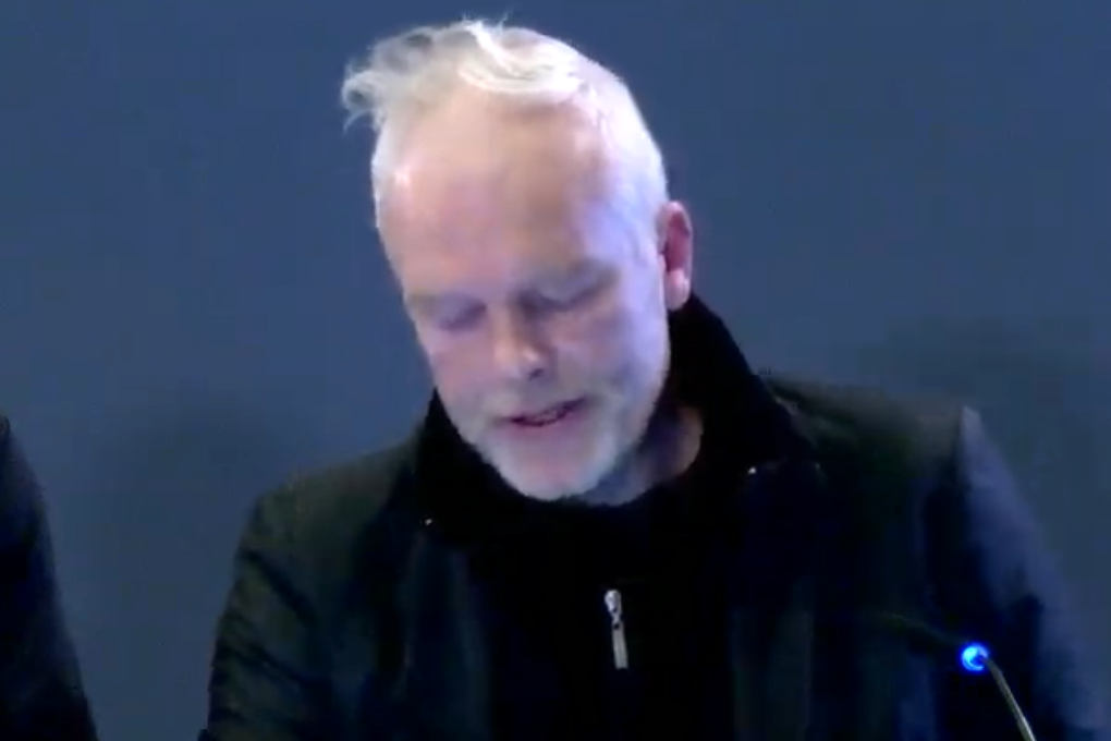 David McSwiggan was giving evidence to the Omagh Bombing Inquiry (Omagh Bombing Inquiry/PA)