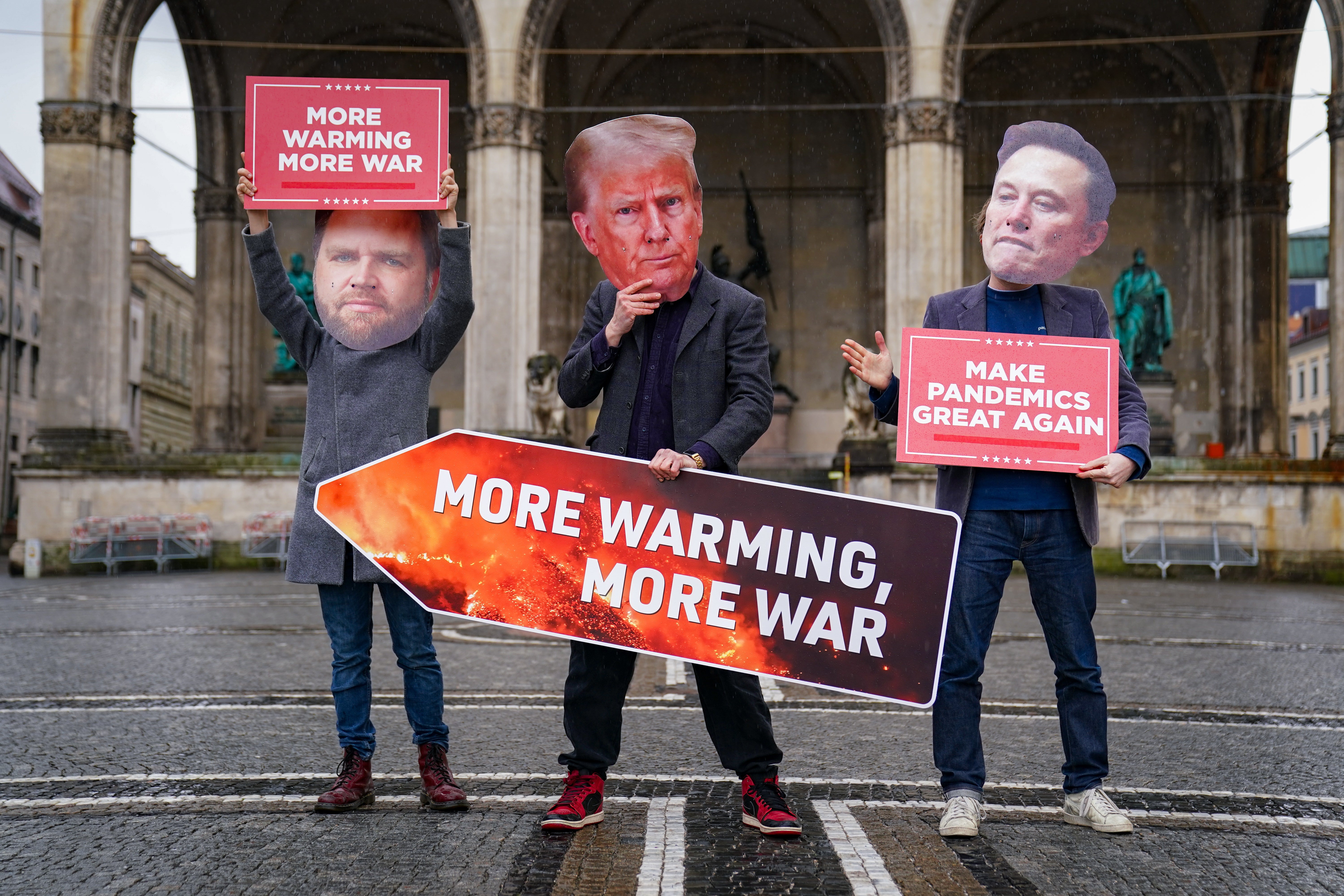 Climate protesters have repeatedly hit out at the Trump administration