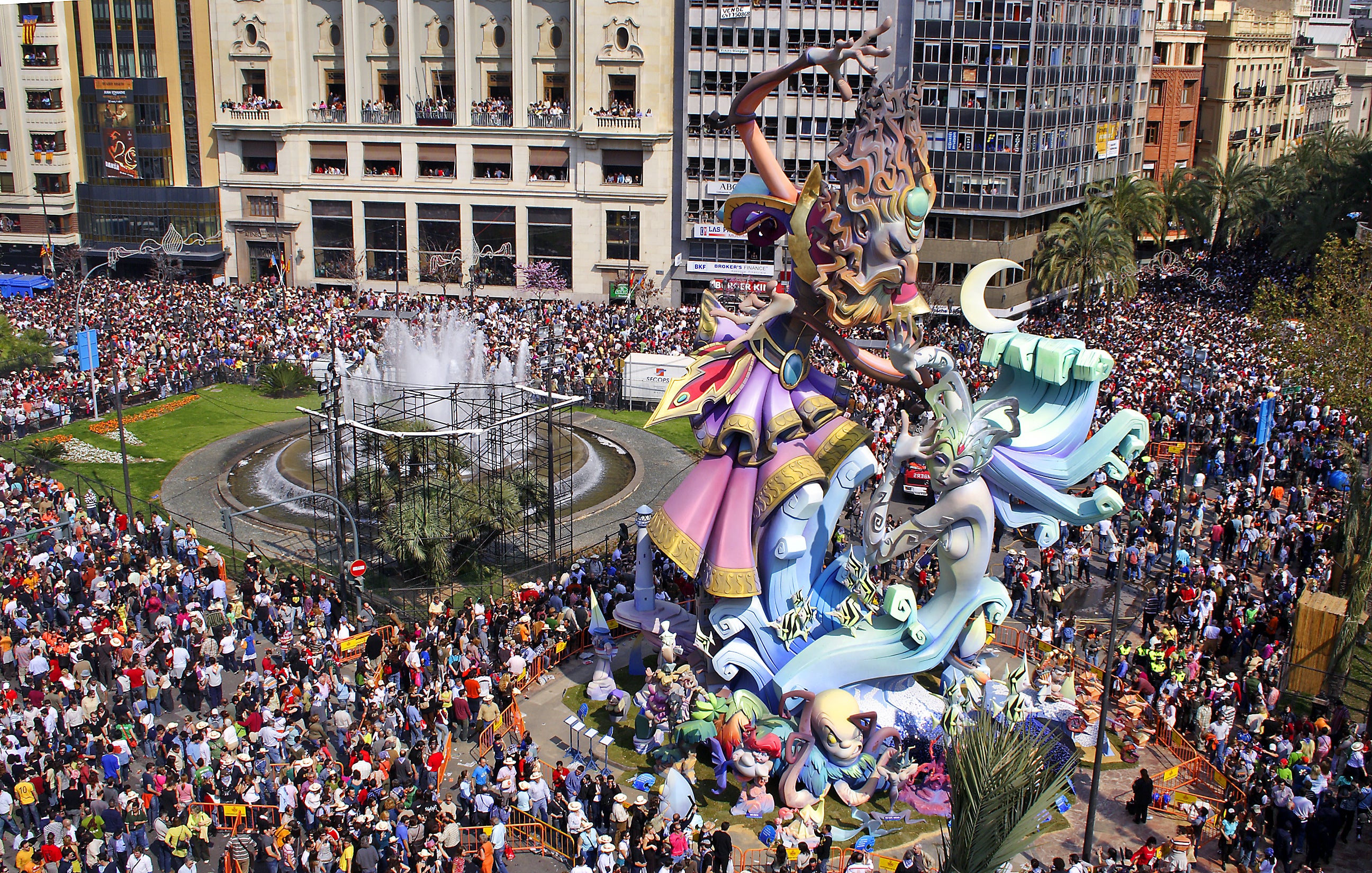 Las Fallas is a traditional celebration praising St Joseph throughout March every year, as residents take to the streets for days of music, fireworks and parades