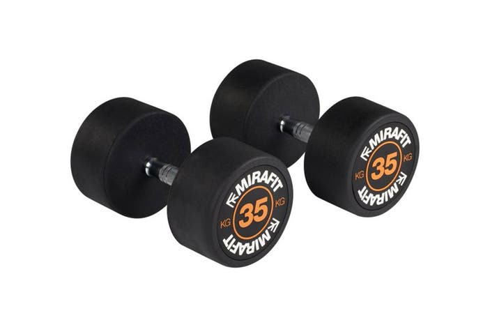Mirafit rubber dumbbells indybest review