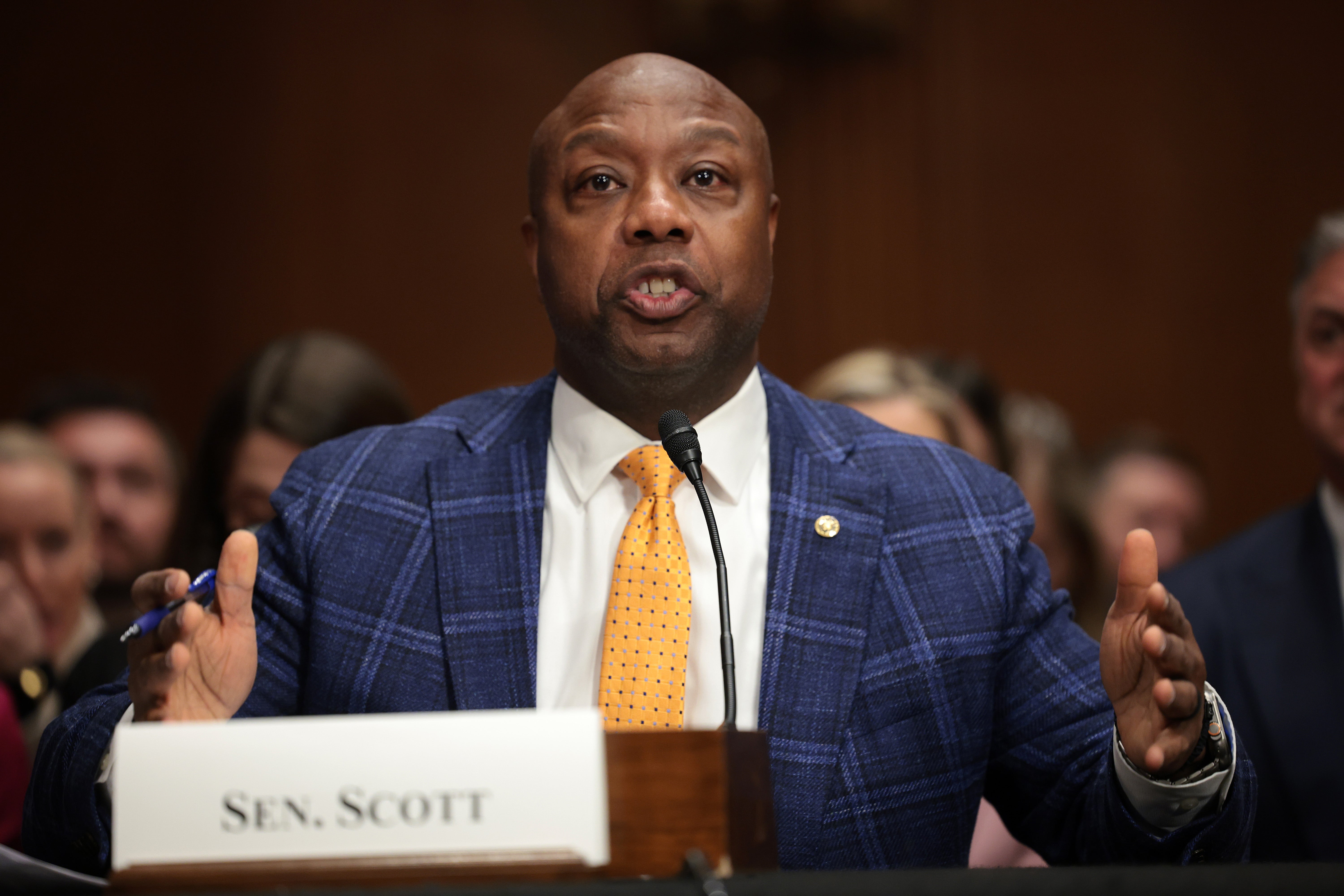 Mace invoked the ire of South Carolina Senator Tim Scott, after allegedly telling officers that they would never treat the senator in the same way