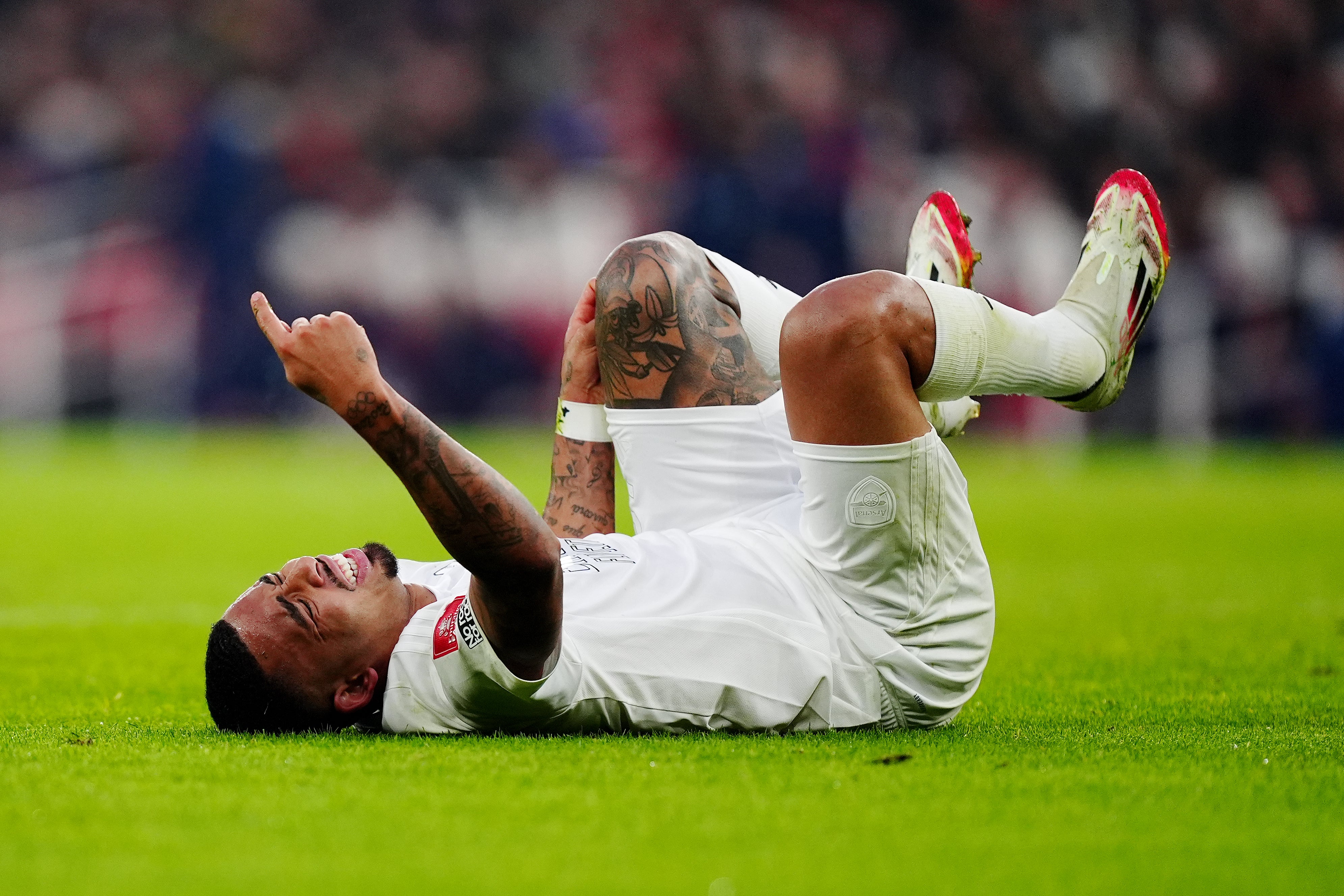Arsenal striker Gabriel Jesus is recovering from a knee ligament injury (Mike Egerton/PA)