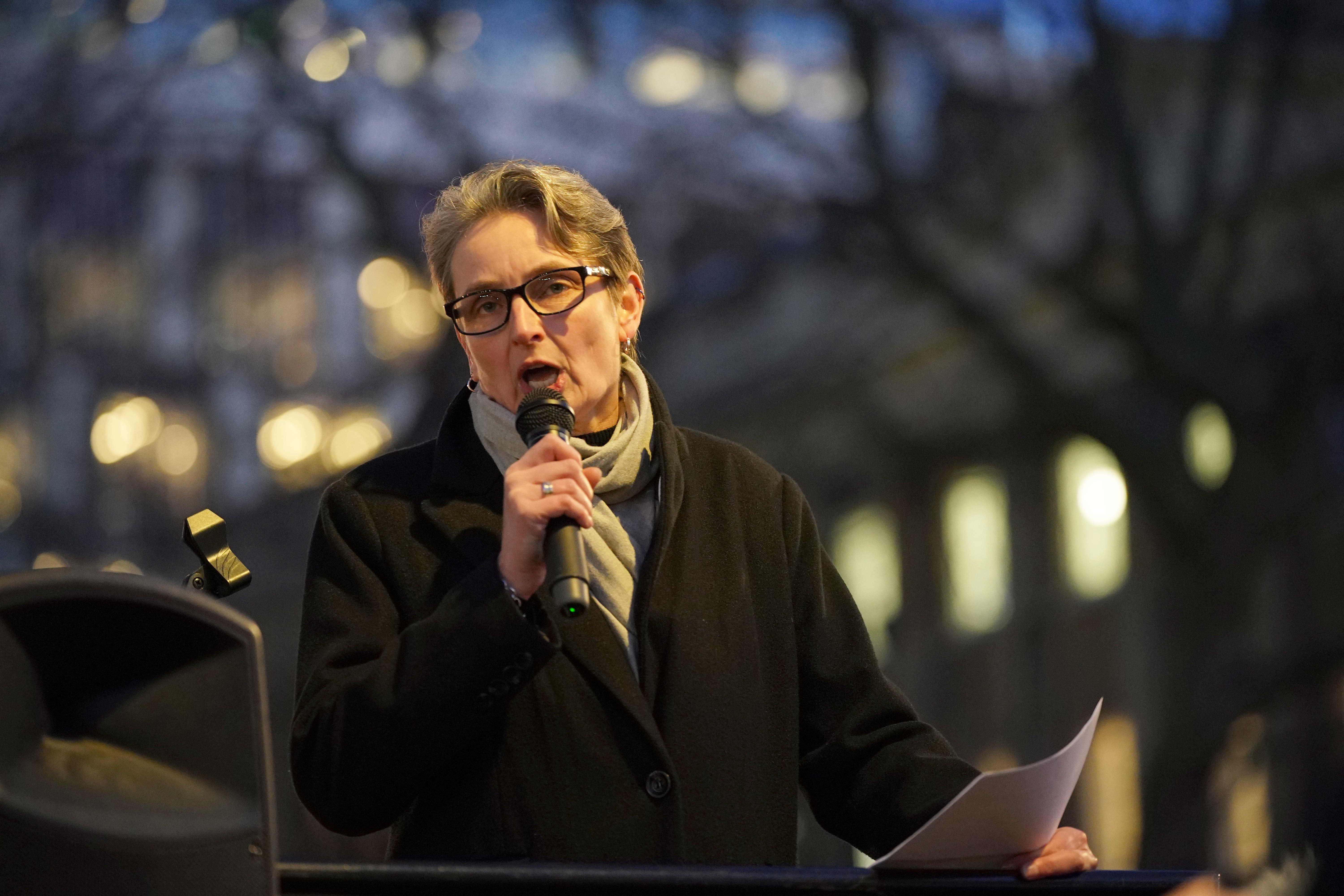 Kate Osborne, Labour MP for Jarrow and Gateshead East, says that LGBT history month has never been more needed (Yui Mok/PA)