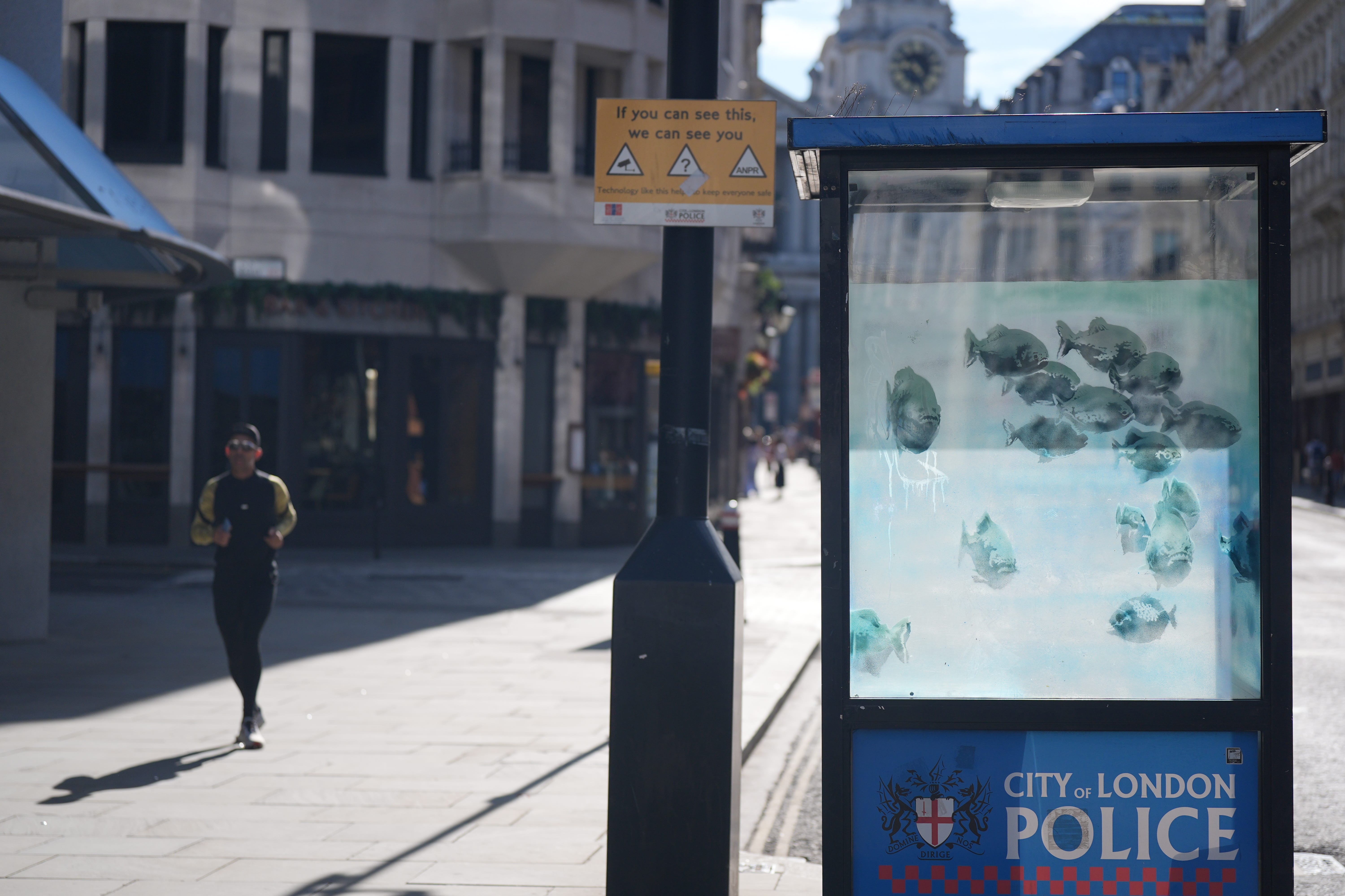 Banksy’s Piranhas artwork is to go on display at London Museum (Yui Mok/PA)