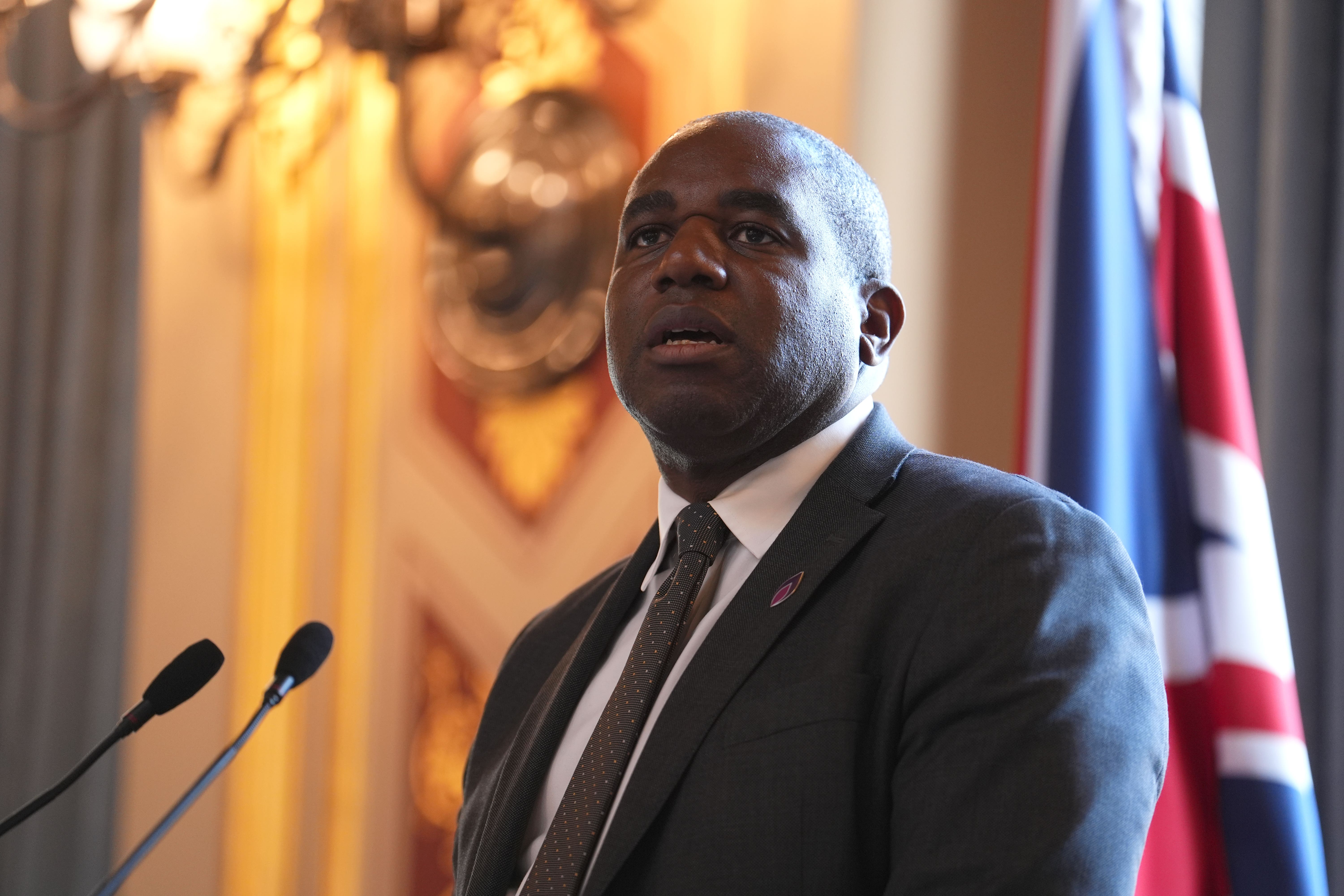 Foreign Secretary David Lammy will meet G7 and other allies amid concern over European security and Donald Trump’s offers to Vladimir Putin to end the war in Ukraine (Jordan Pettitt/PA)
